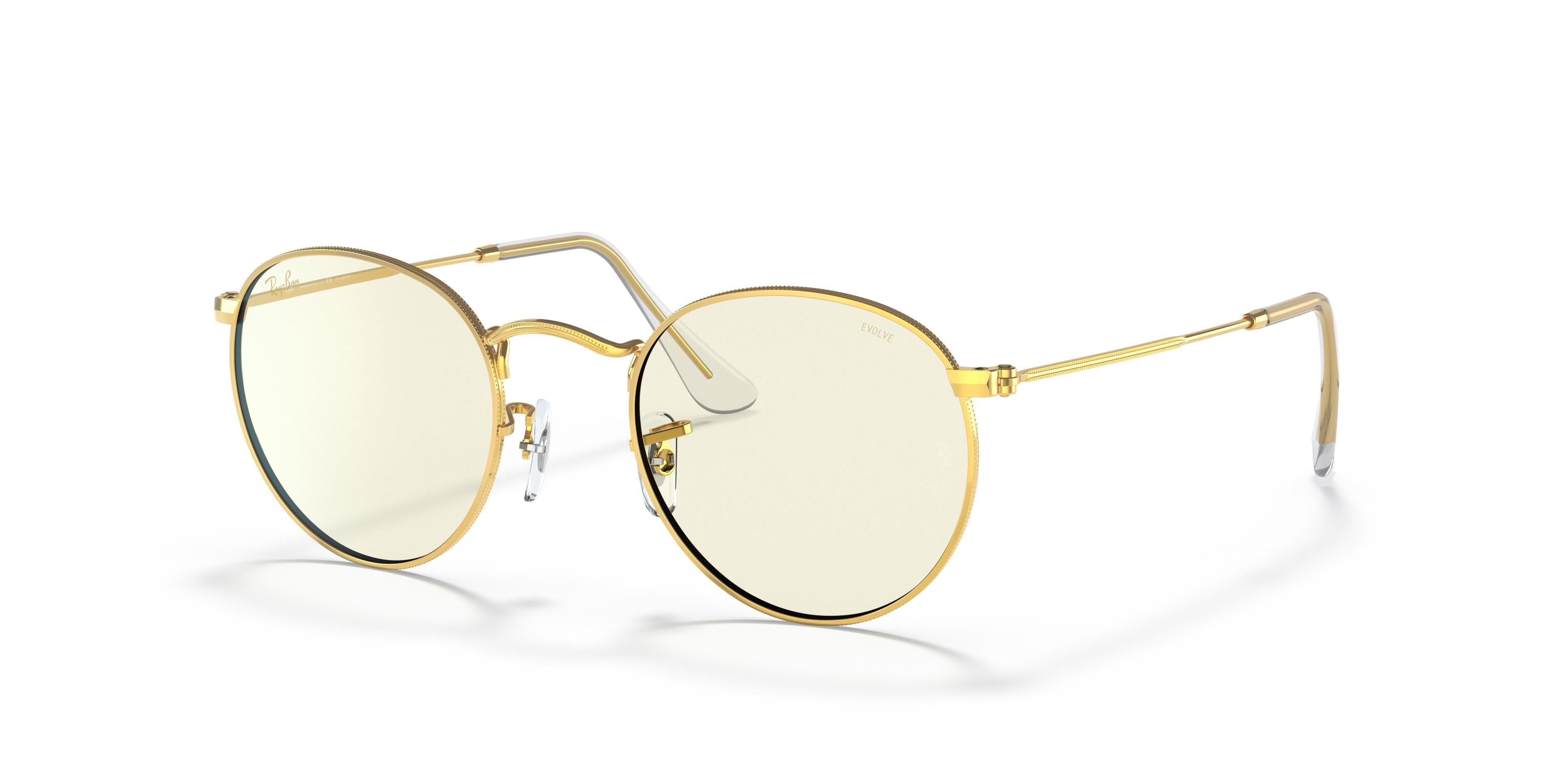 超美品 Ray-Ban RB3447 ケース付 EVOLVE Ray-Ban RB 3447 9196BL 50 EVOLVE FOTOKROMİK MAVİ IŞIK KORUMALI