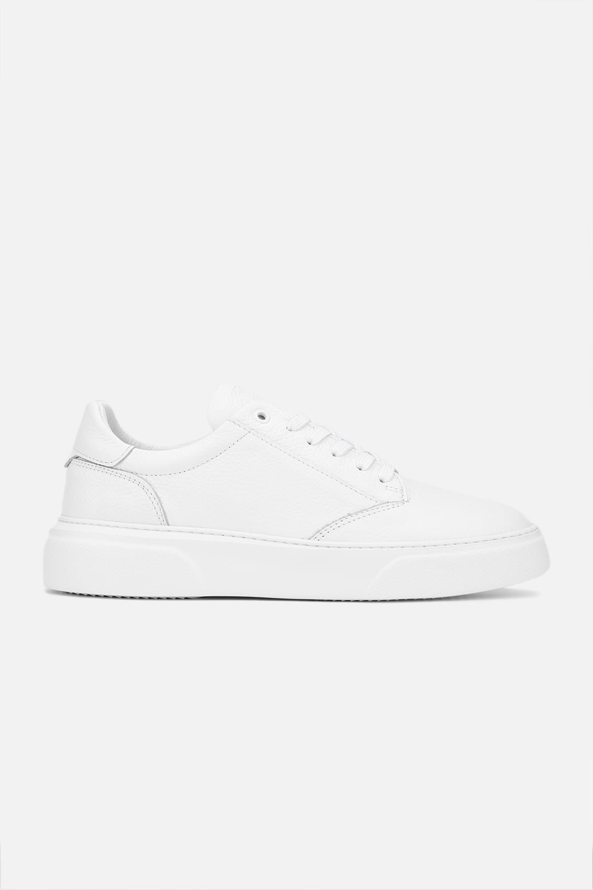 Valmenti Cess Erkek Beyaz Floter Hakiki Deri Sneakers & Spor Ayakkabı
