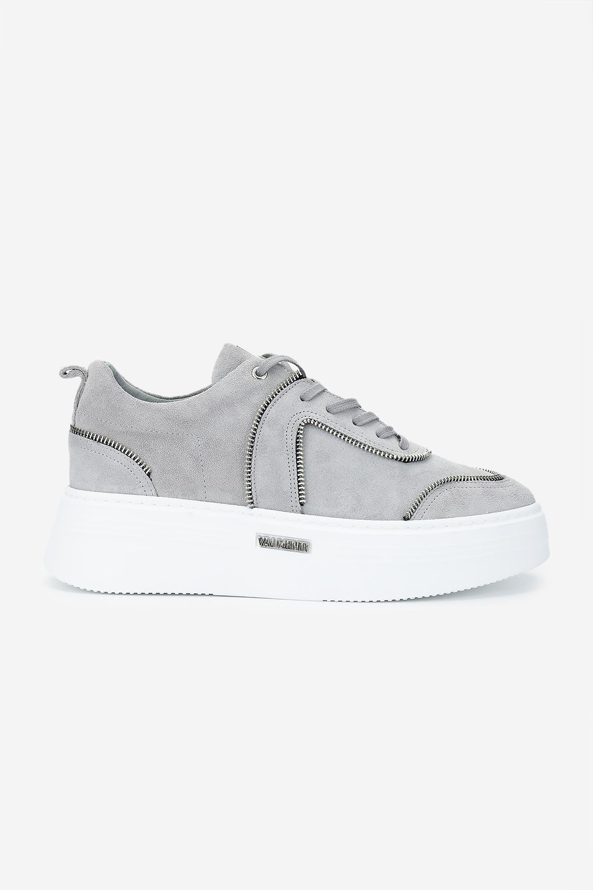 Valmenti Erkek Hakiki Deri Gri Sneakers & Spor Ayakkabı