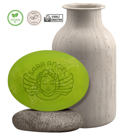 Aloe Vera'l Kabak Lifli El Yapm Doal Cilt ve Vcut Bakm Sabunu