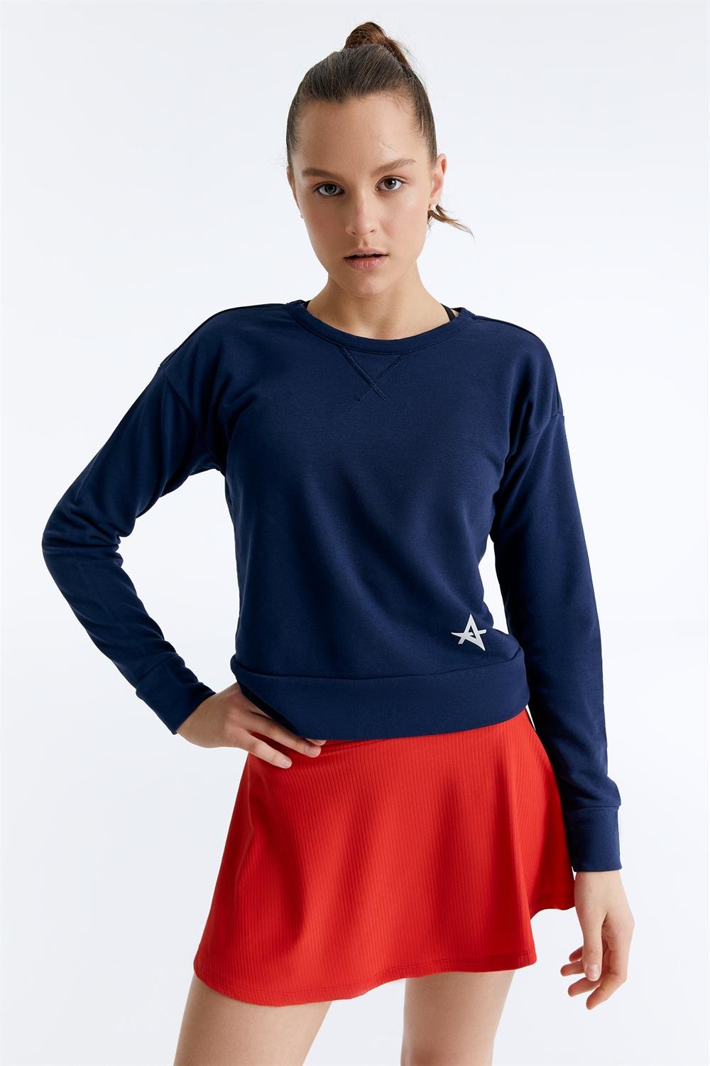 ED7745 09 Yoga Sweatsh rt Lacivert