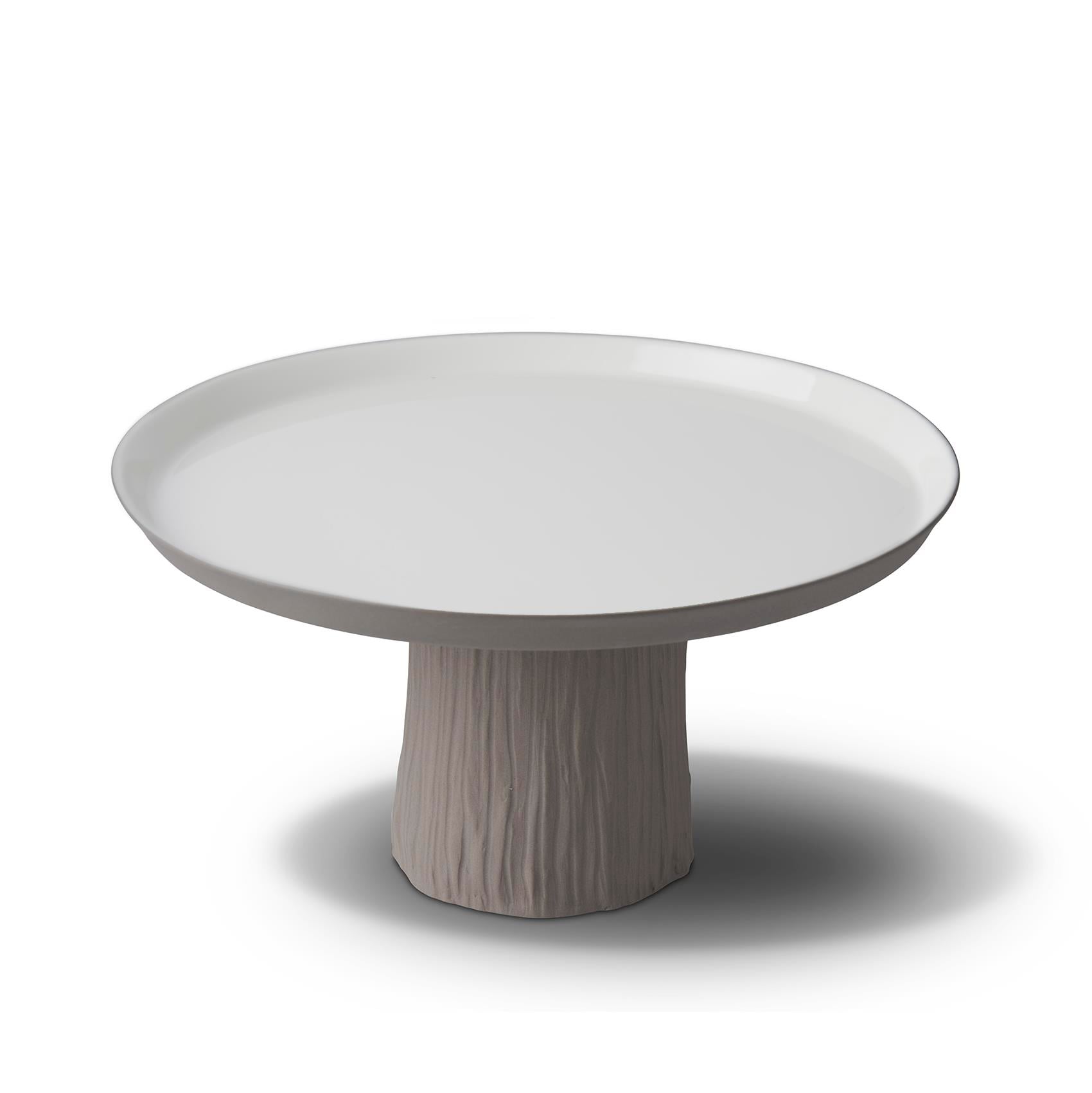 Baum Runde Große Tortenplatte Schwarz - Schwarz & Elfenbein