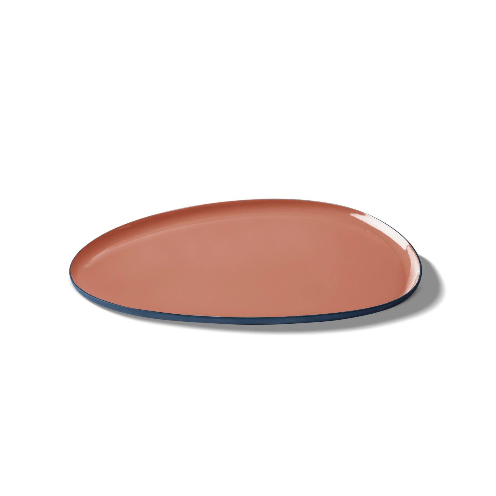 Assiette d'Entrée Pierre Double Couleur Aqua & Roche - Ocean&Coral