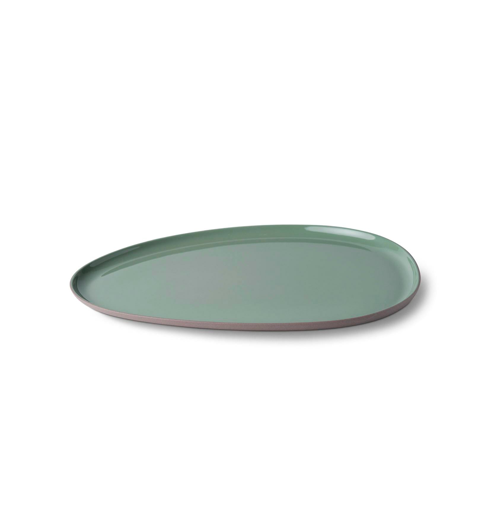 Assiette d'Entrée Pierre Double Couleur Aqua & Roche - Rock&Nile