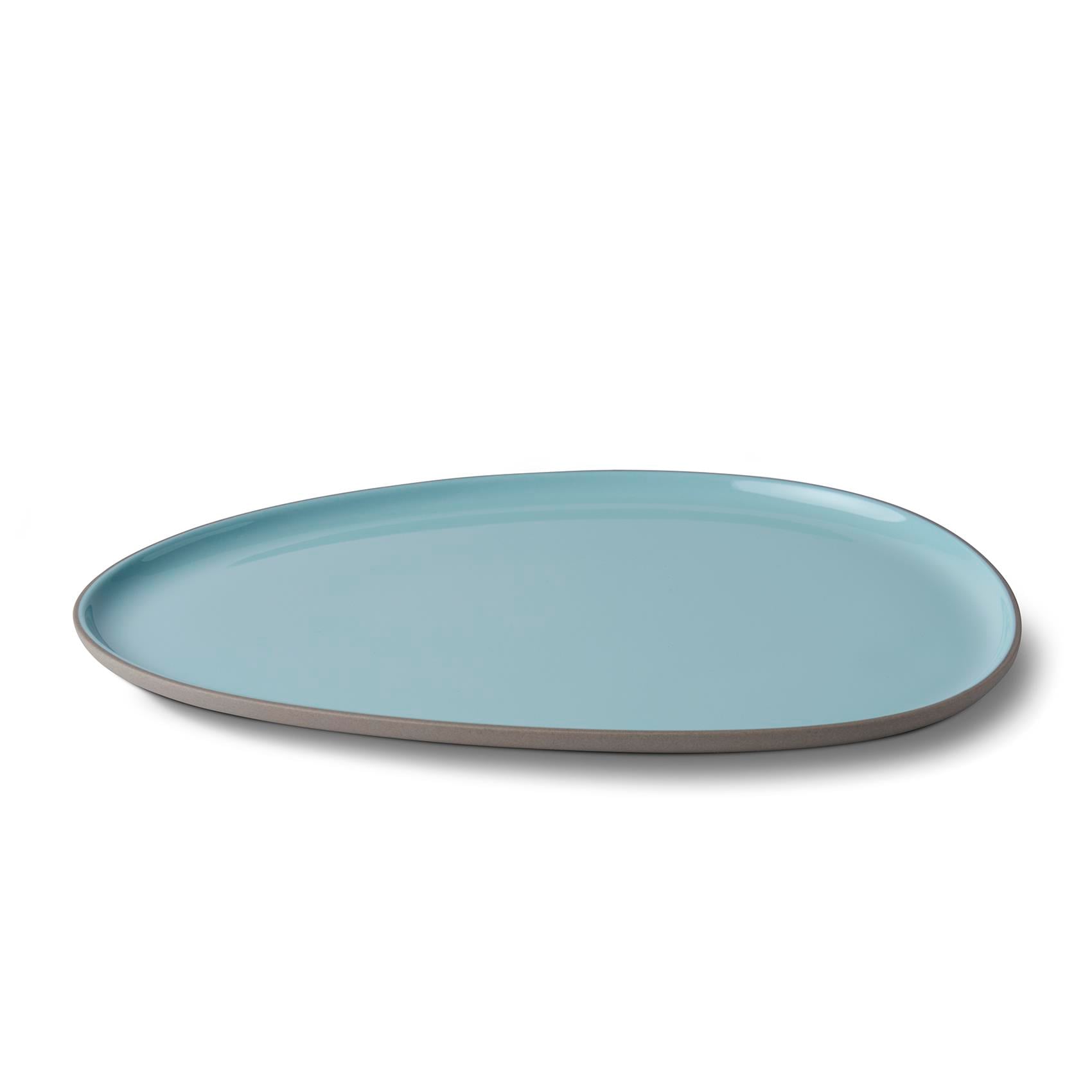 Stone Dinner Plate Double Colour Ocean & Coral - Rock&Aqua