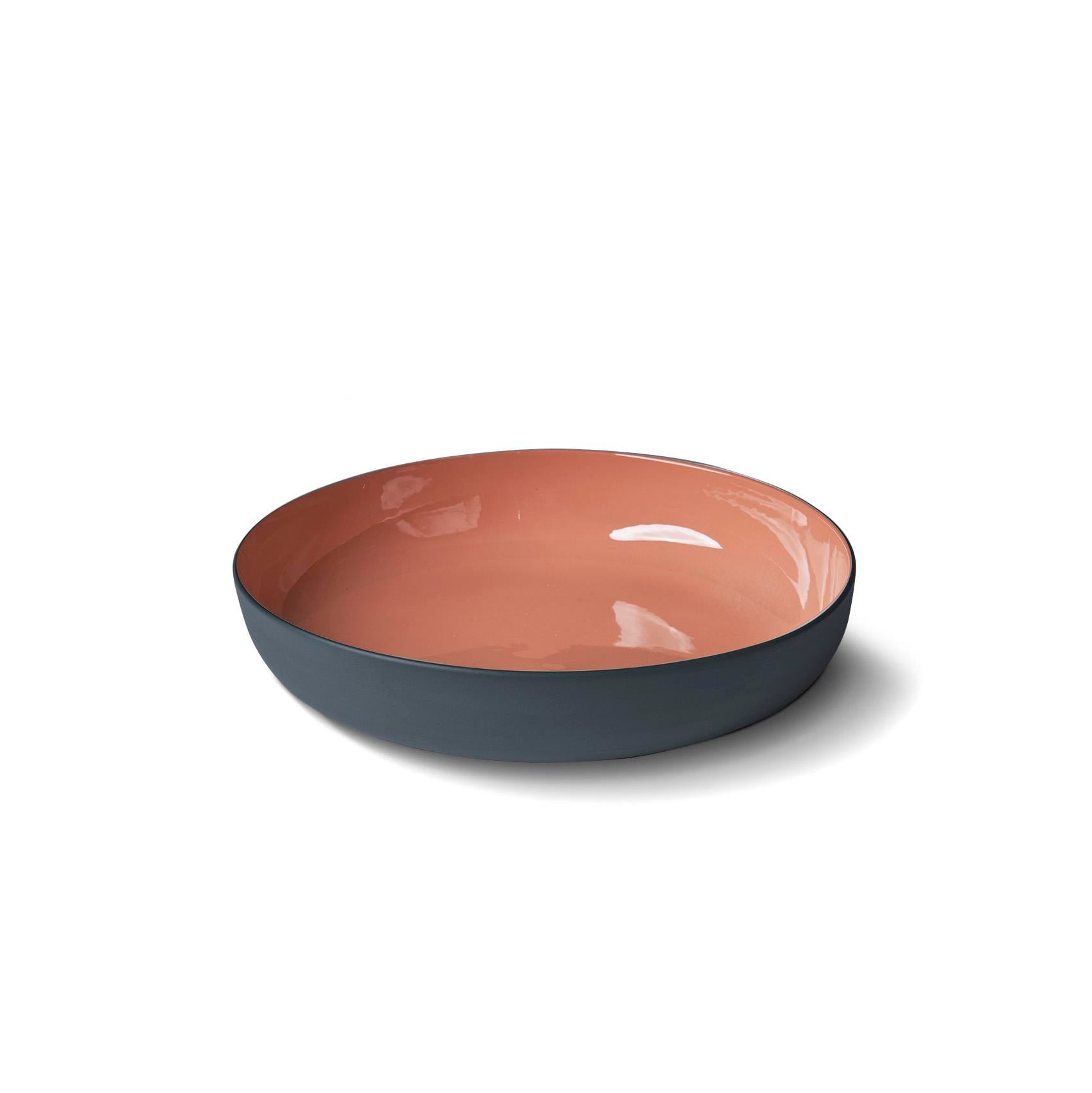 Große Kapselschale Doppel Farbe - Black&Coral