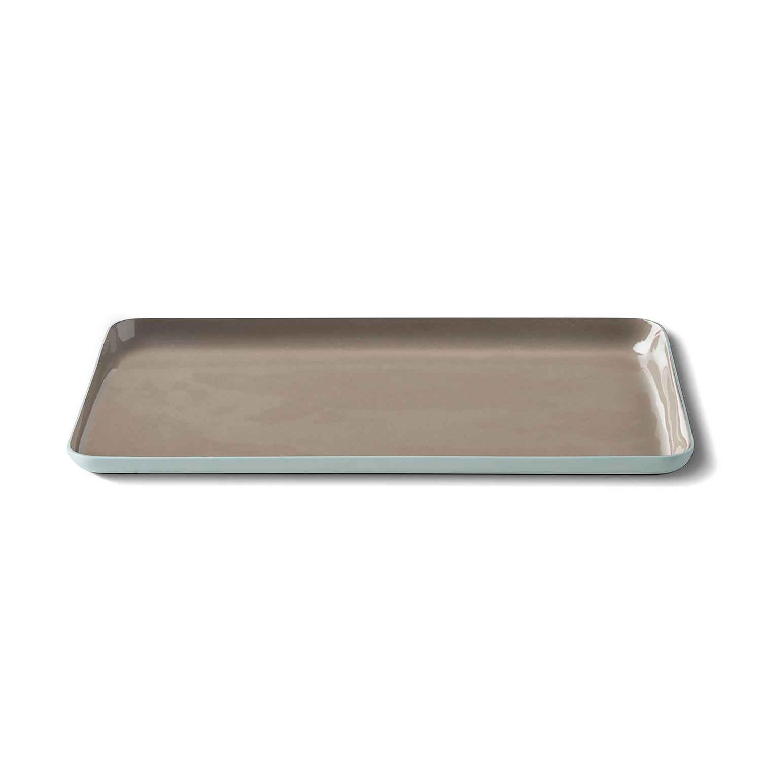 Rechteckige Große Servierplatte Doppel Farbe - Aqua&Rock