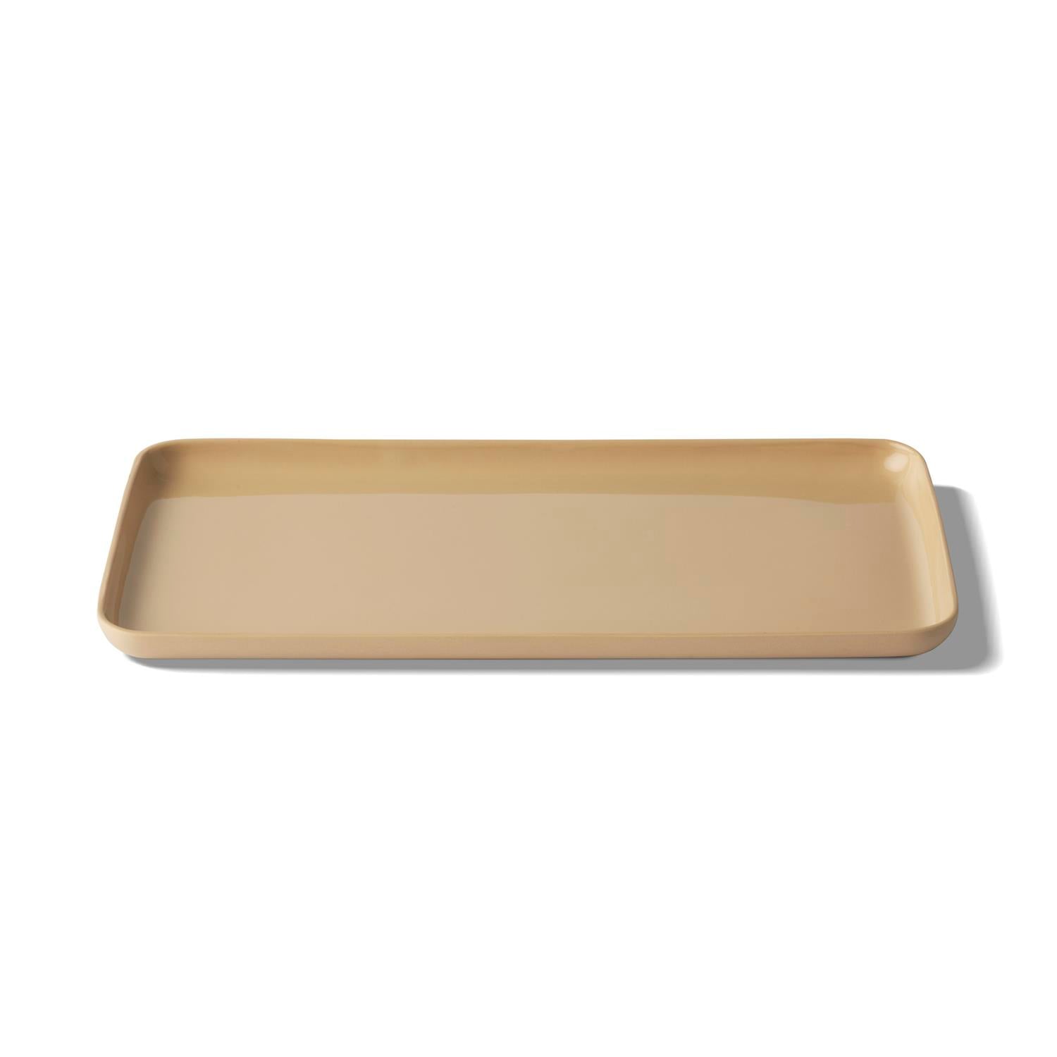 Grande Assiette de Service Rectangulaire Ivoire - STRAW