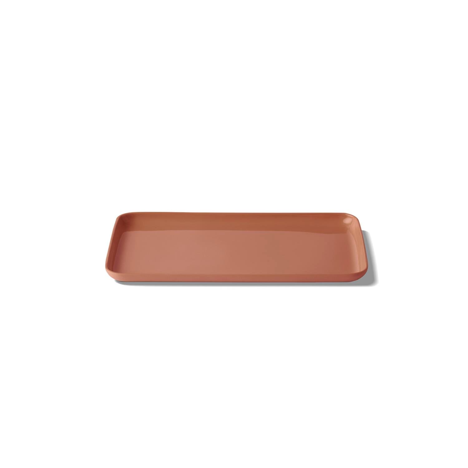 Petit Plateau Rectangulaire Ivoire - Coral