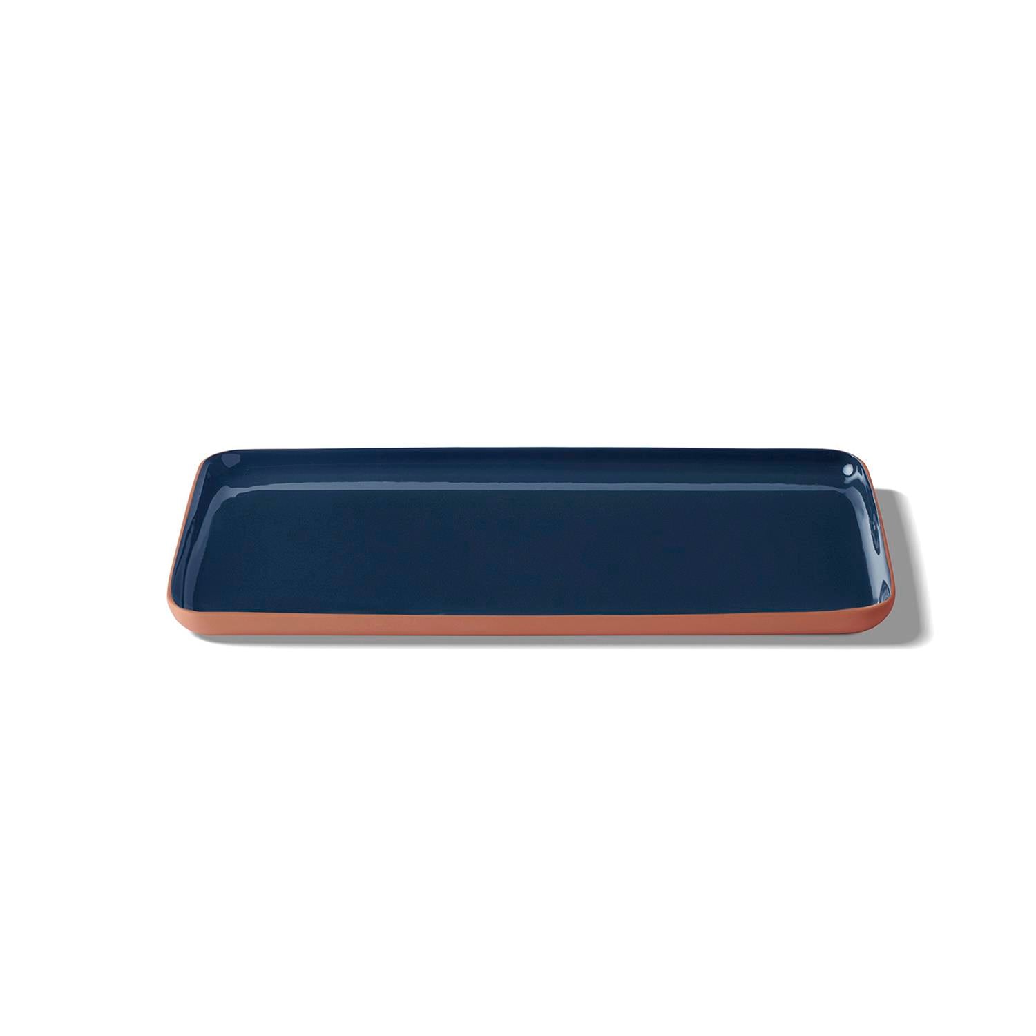 Plateau De Service Moyen Rectangulaire Double Couleur - Coral&Ocean