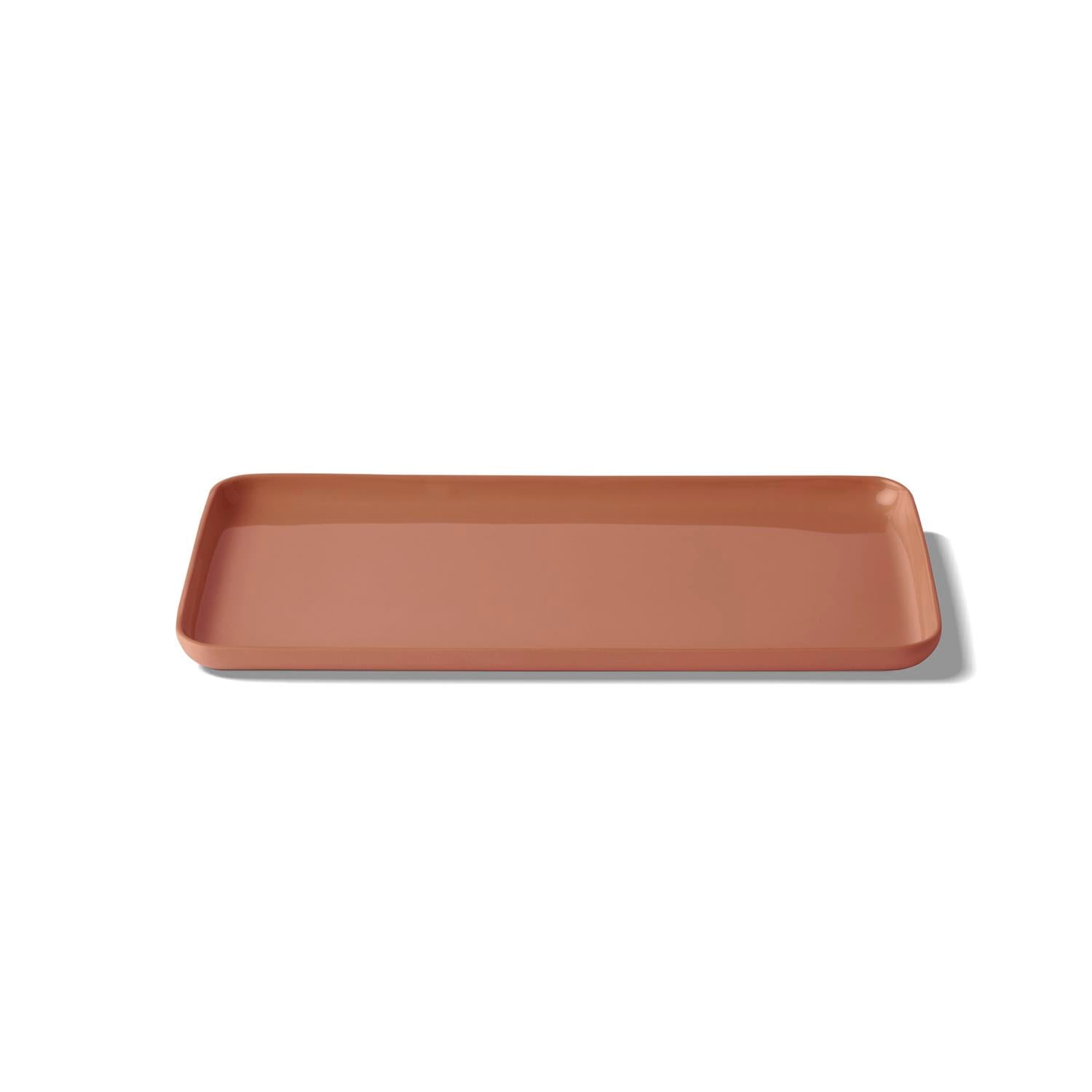 Rectangle Medium Serving Plate Ivory - Coral