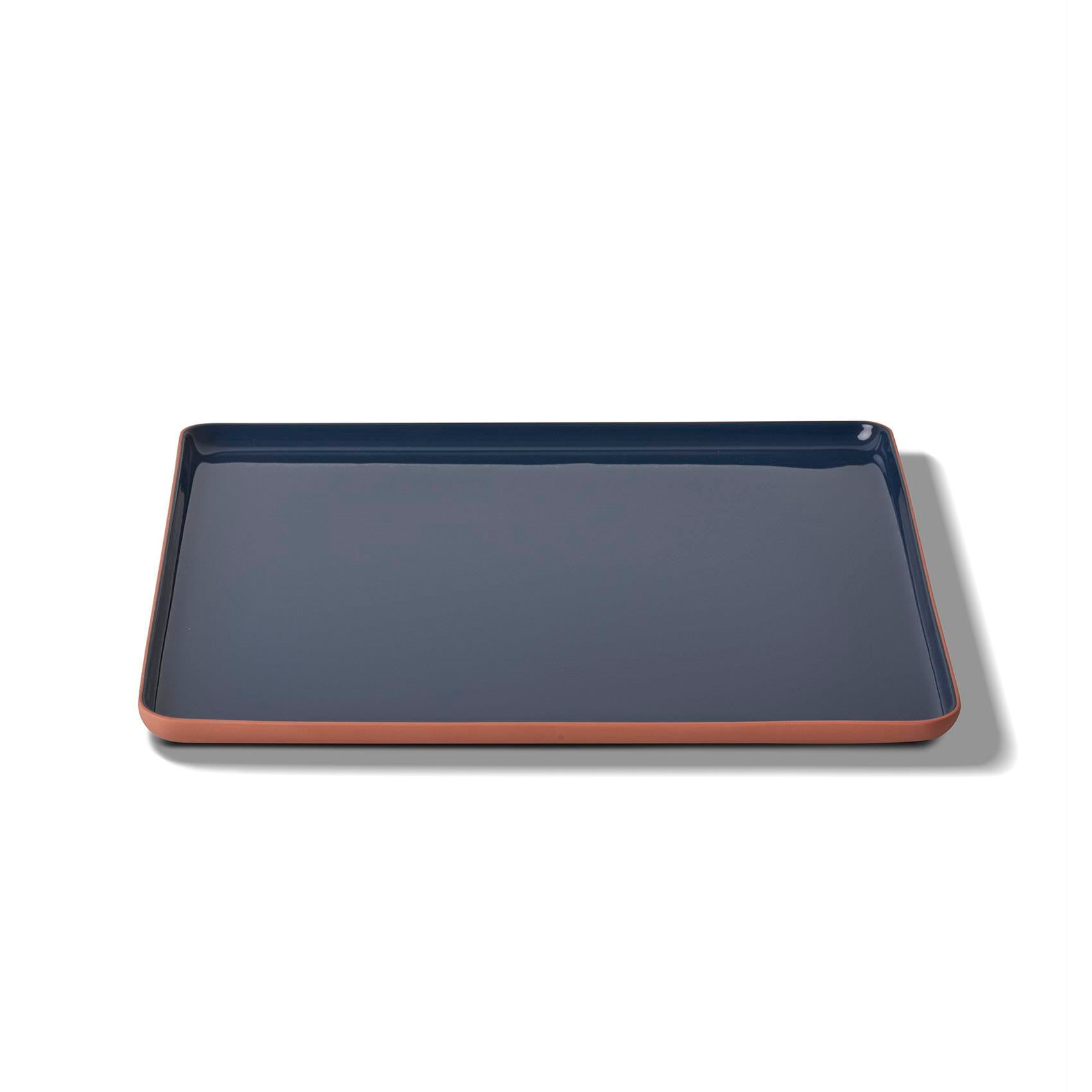 Assiette de Service Carrée Double Couleur - Coral&Ocean