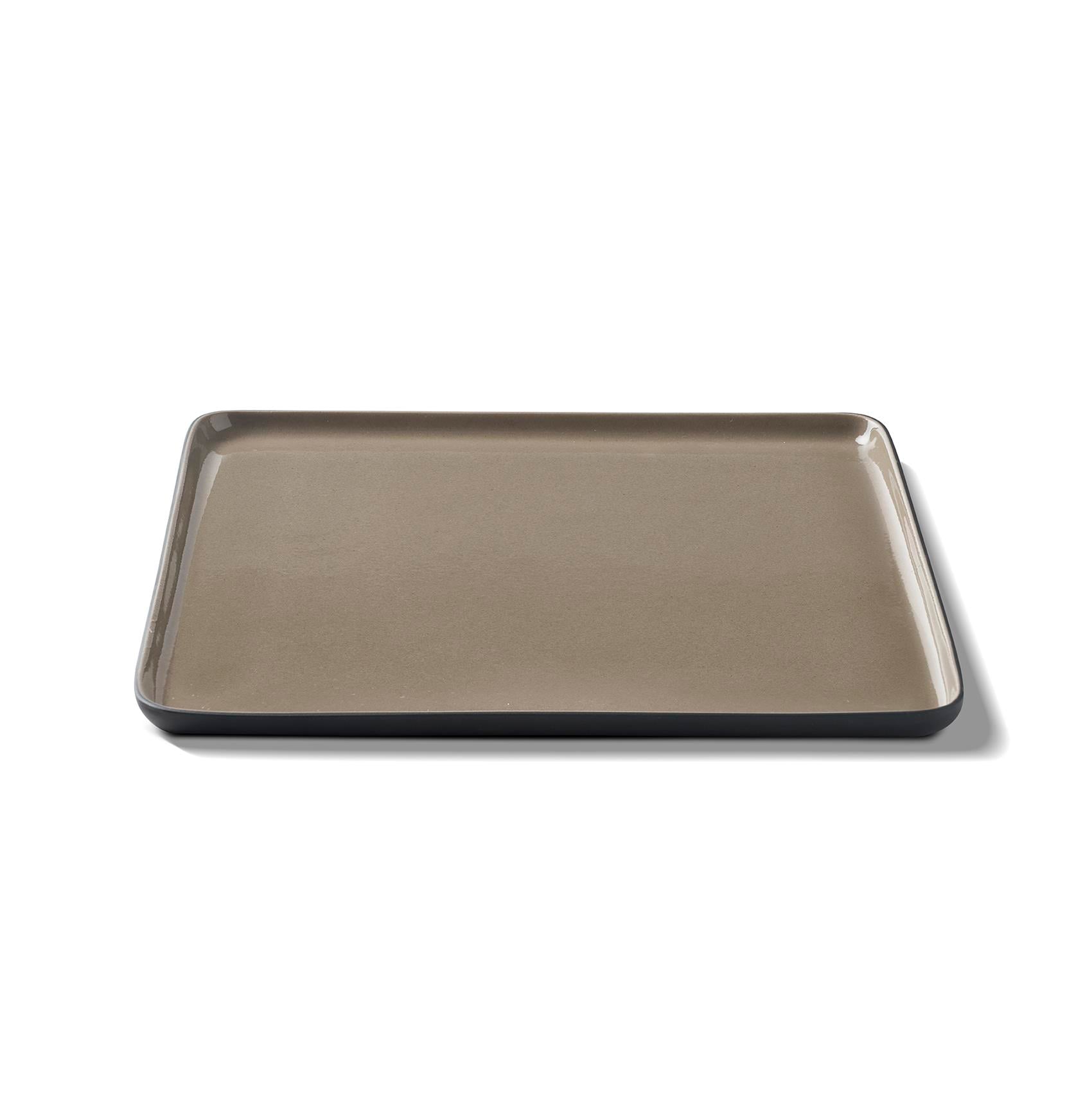 Assiette de Service Carrée Double Couleur - Black&Rock