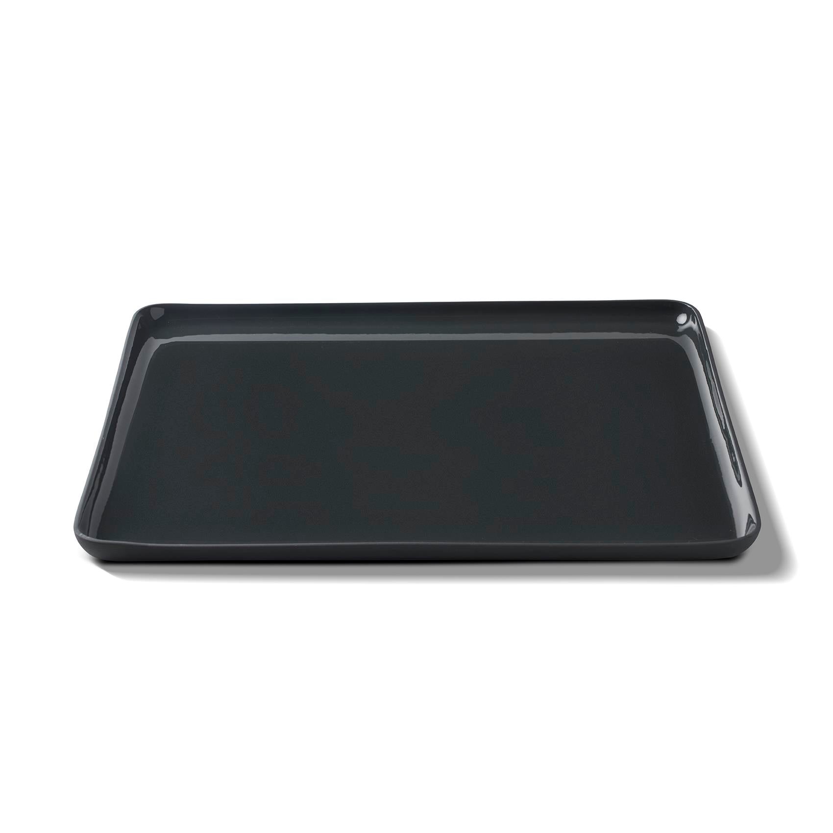 Square Serving Plate Ivory - BLACK