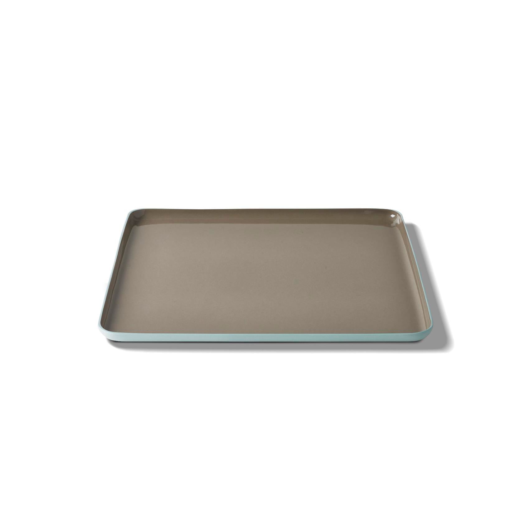Square Dinner Plate Double Colour - Aqua&Rock