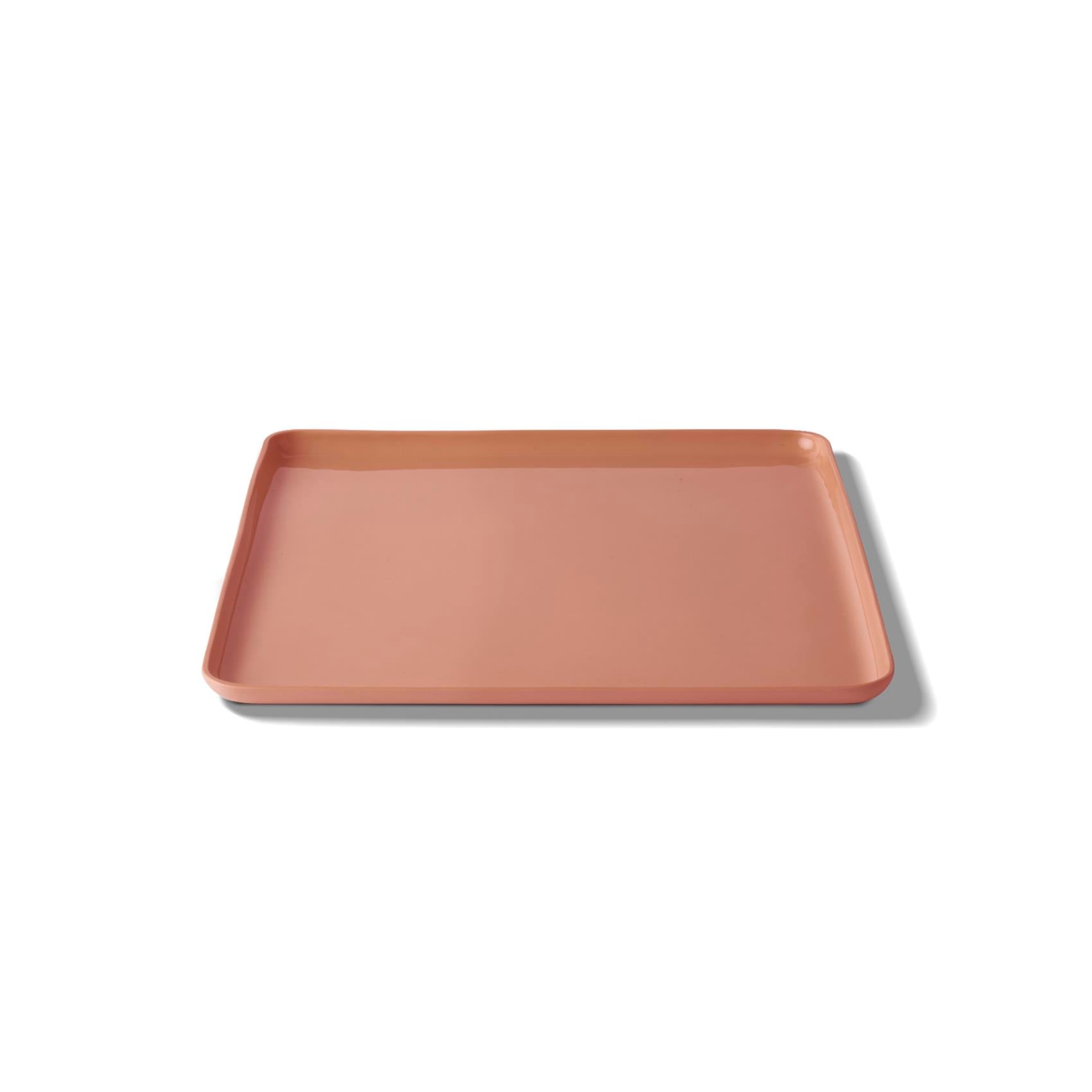 Vierkante Dinerbord Enkele Kleur - CORAL