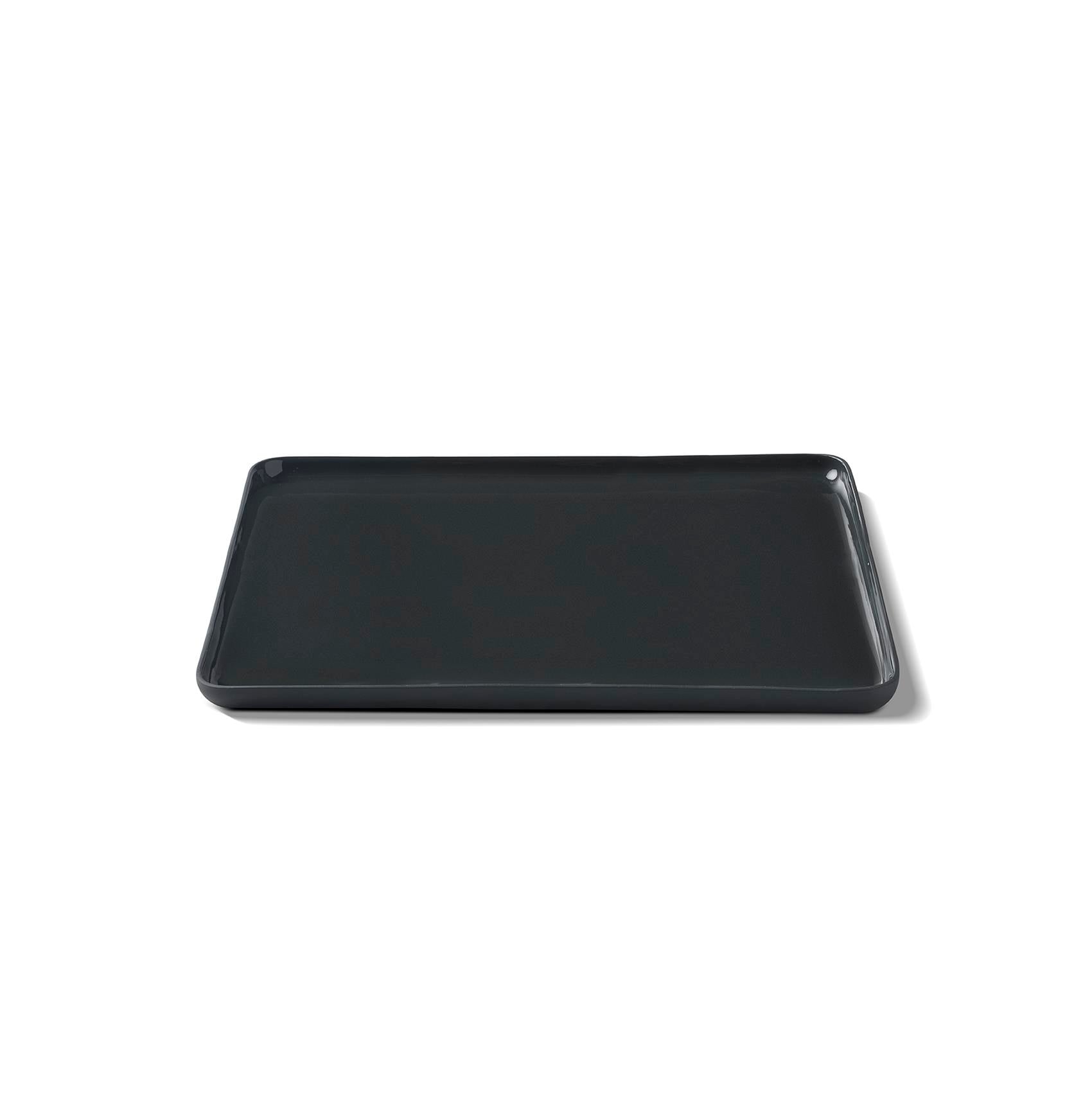 Vierkante Dinerbord Enkele Kleur - BLACK