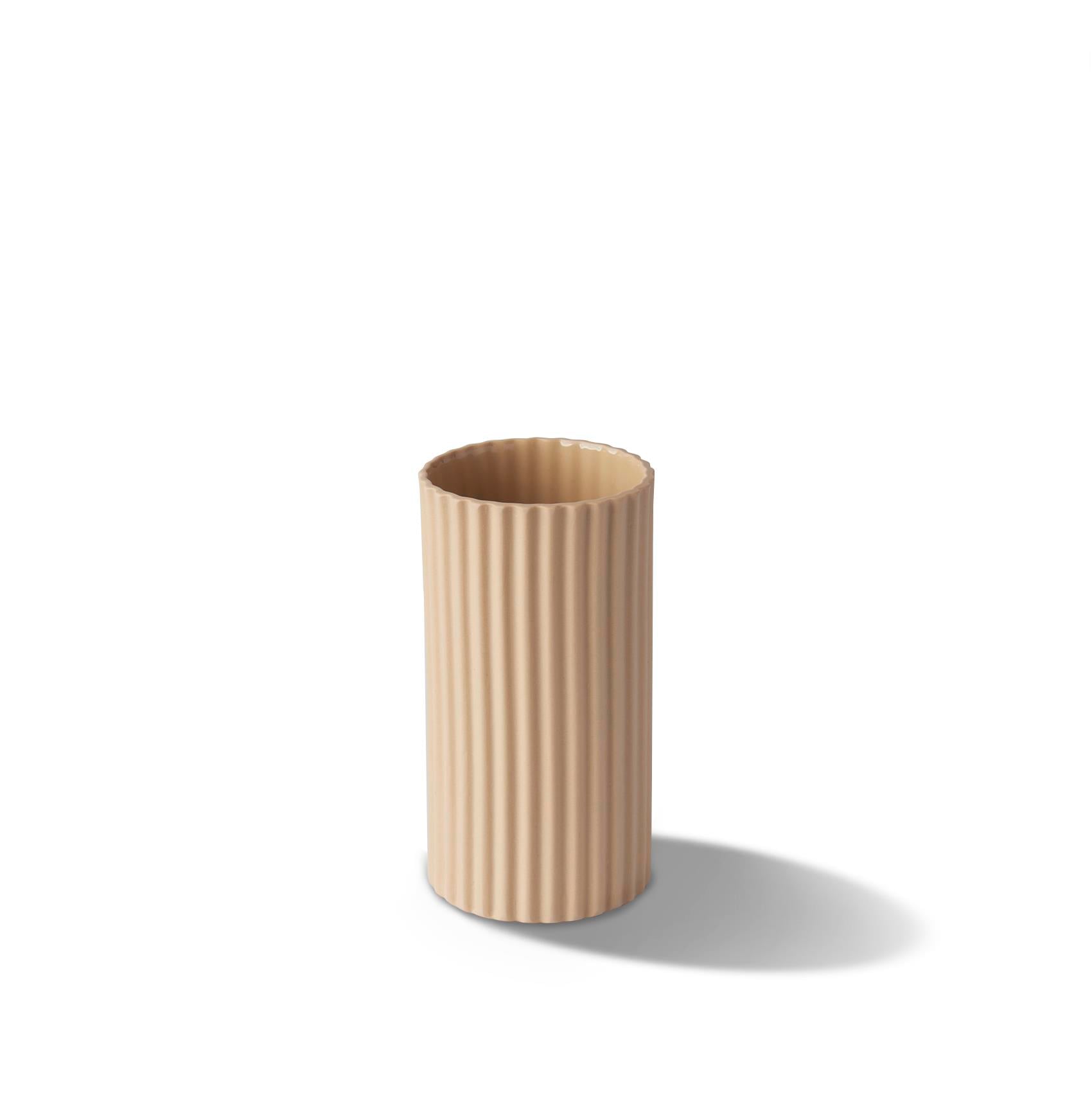 Corinth Kurze Vase Elfenbein - STRAW