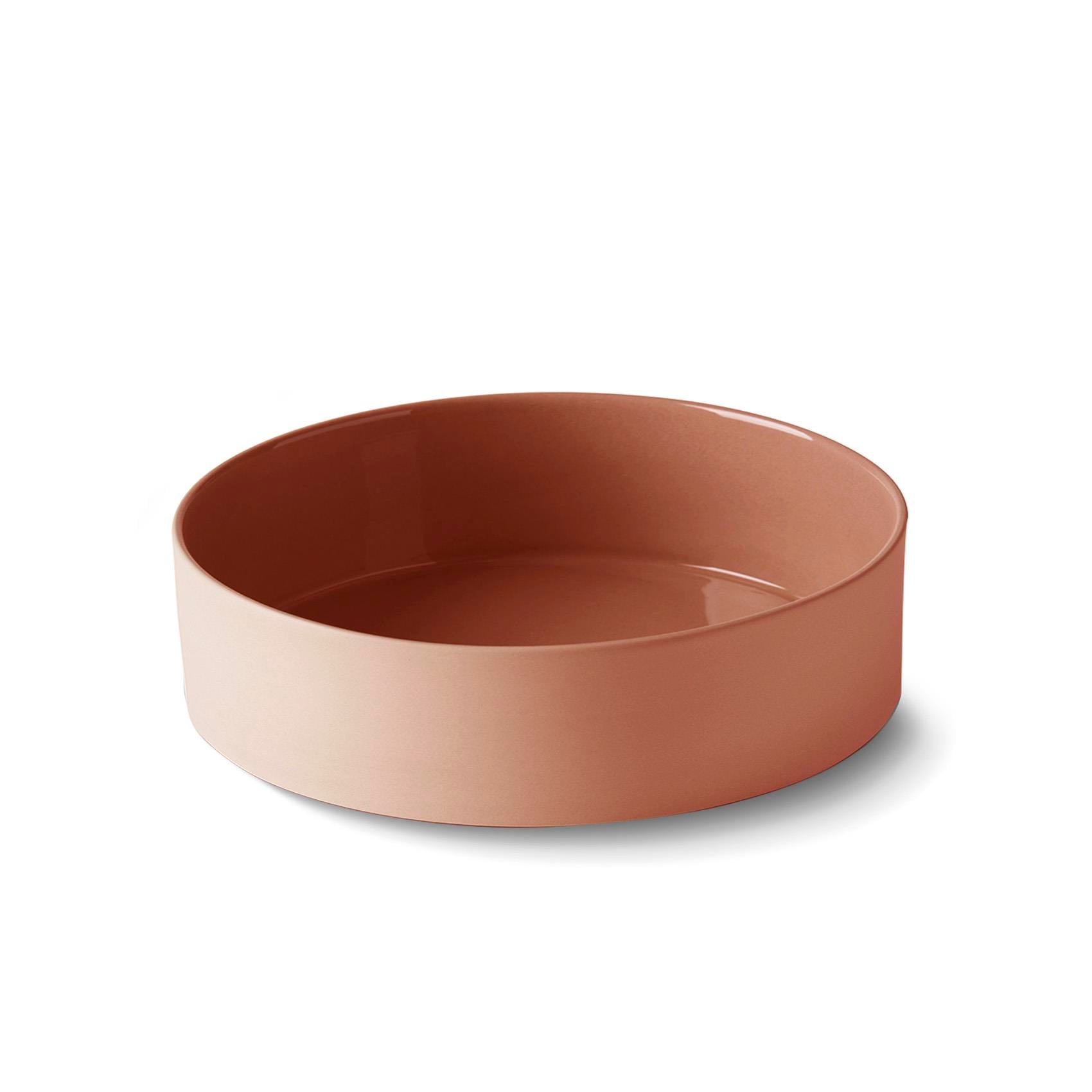 Cylinder Salad Bowl Single Colour - CORAL