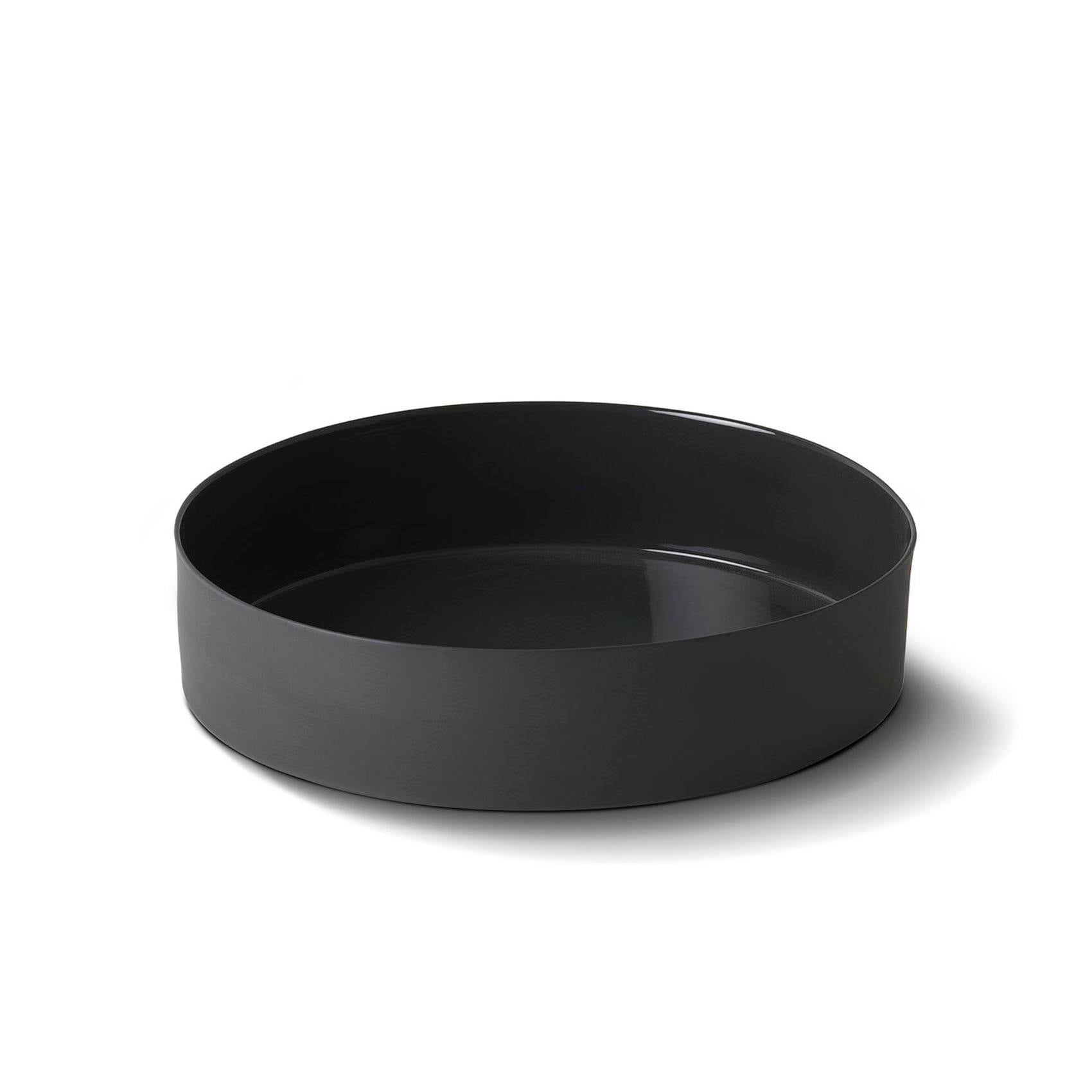 Cylinder Salad Bowl Single Colour - Black