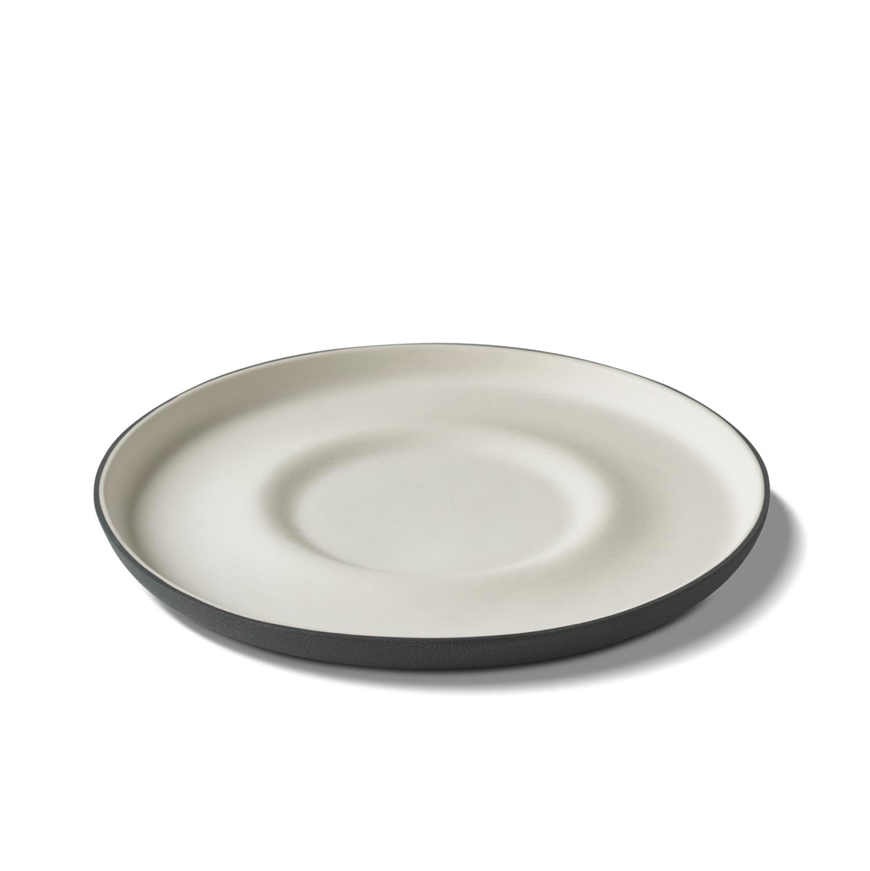 Tube Tea Saucer Double Colour - Black&Ivory