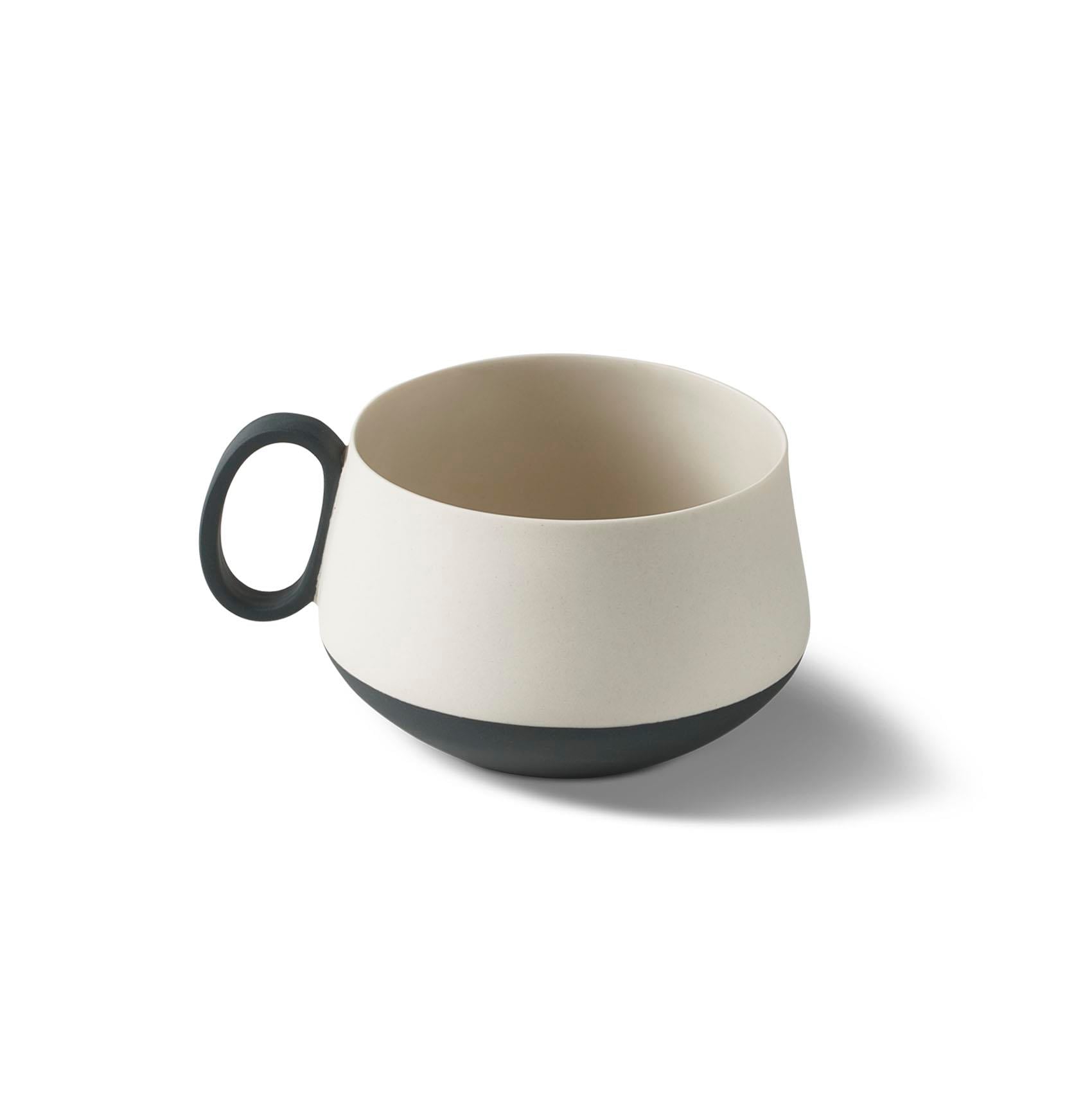 Tube Theekopje Dubbele Kleur - Black&Ivory