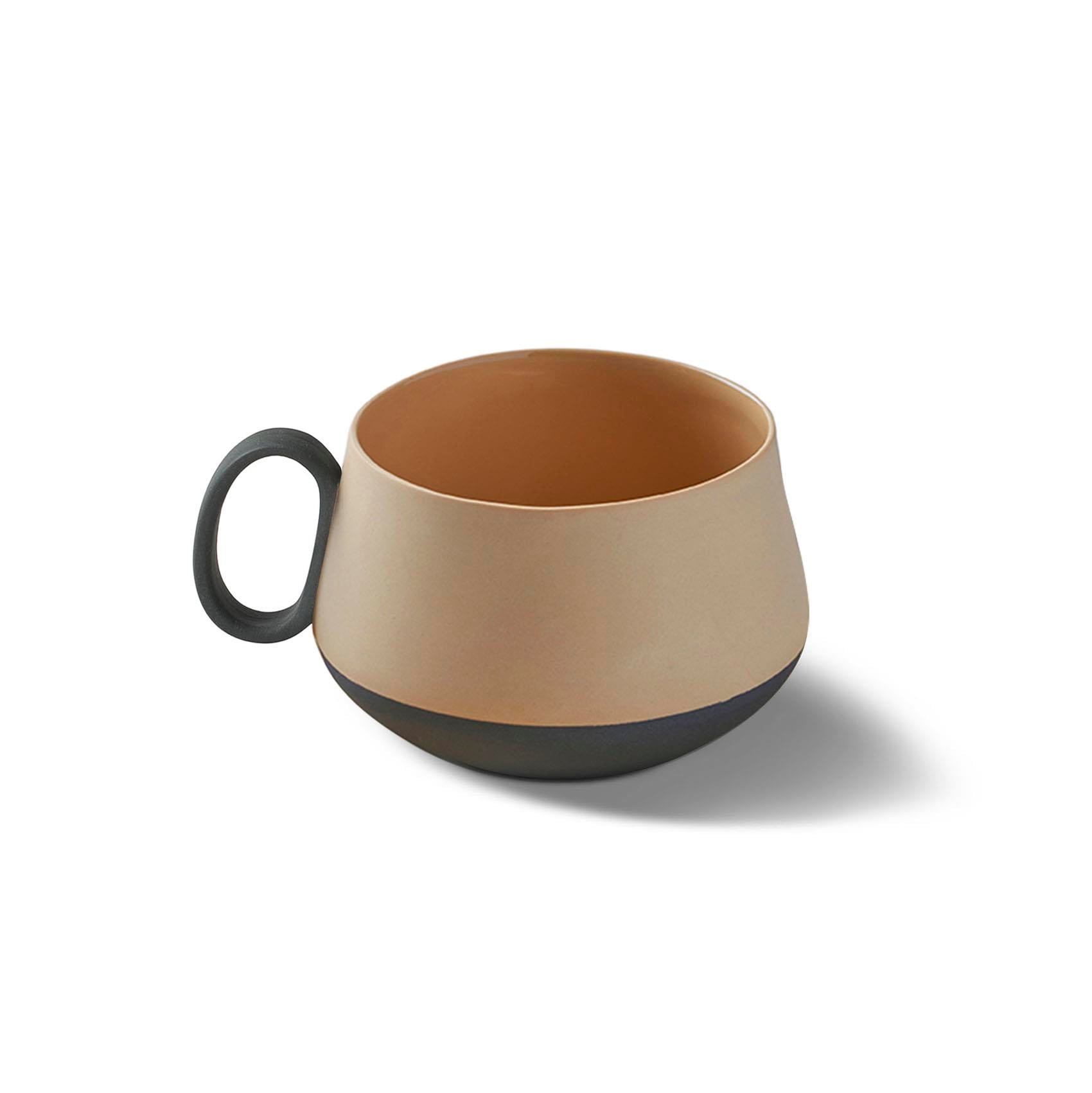 Tube Theekopje Dubbele Kleur - Black&Straw