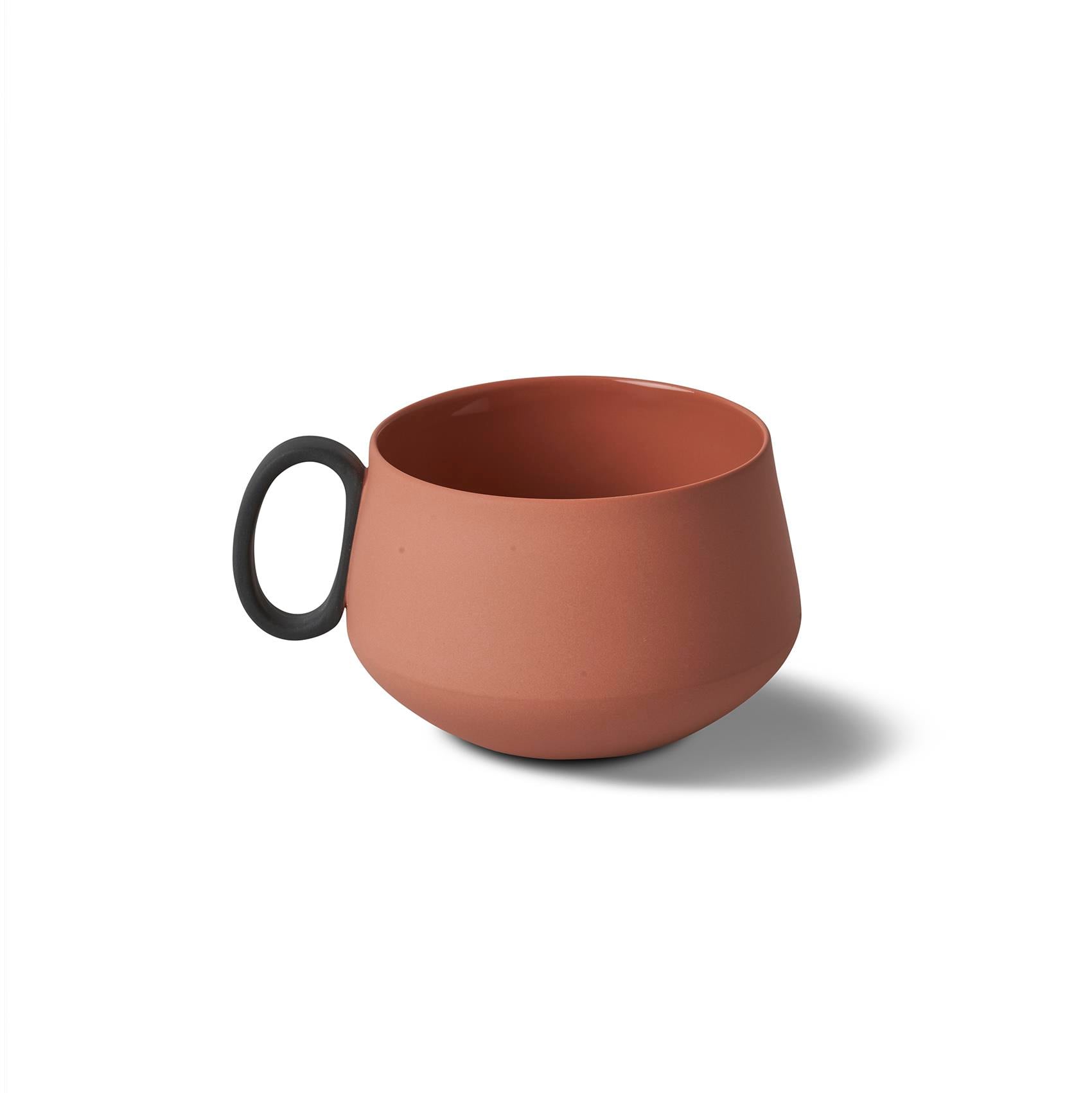 Tube Tea Cup Single Colour - Coral