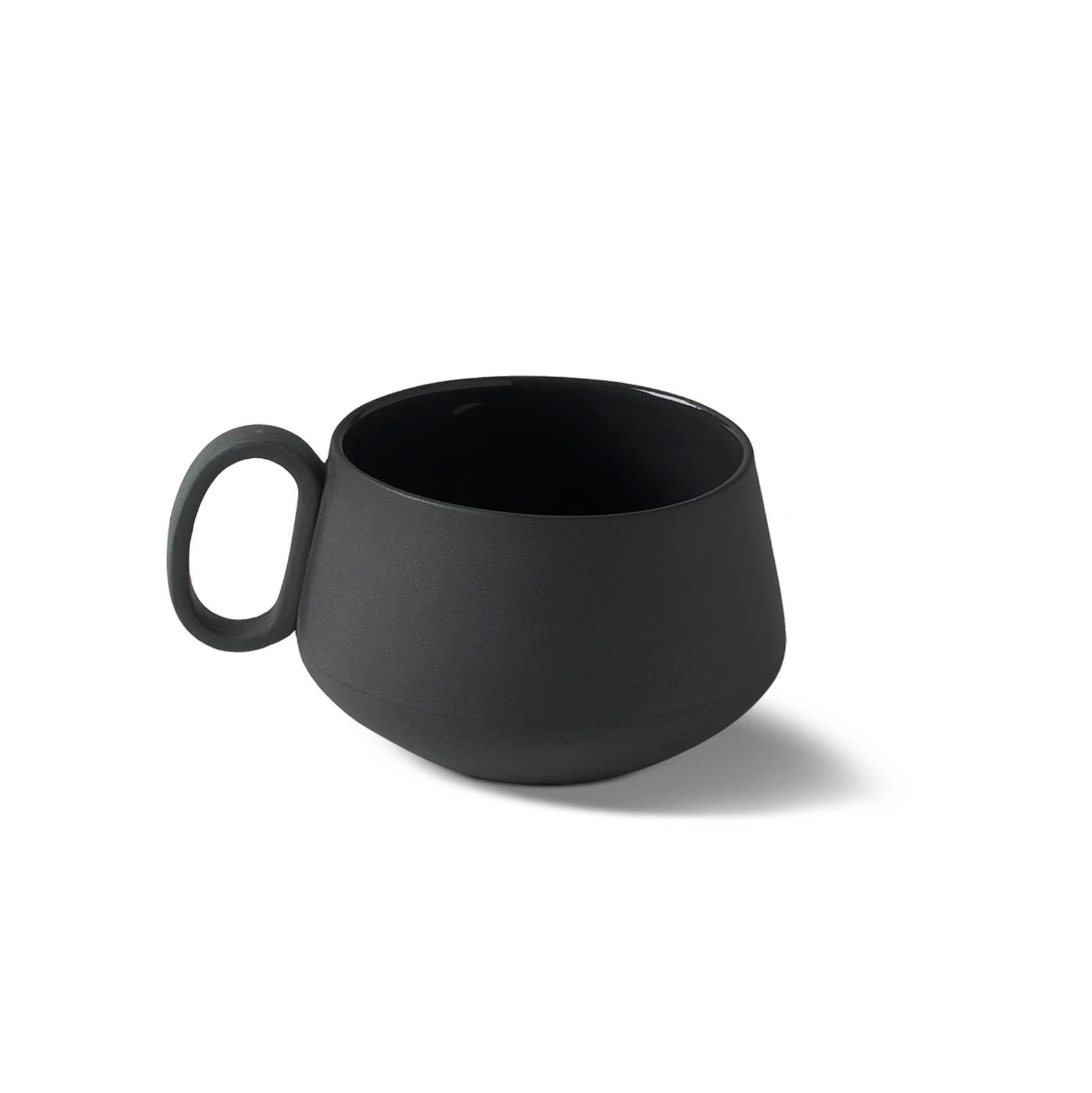 Tube Tea Cup Single Colour - Black