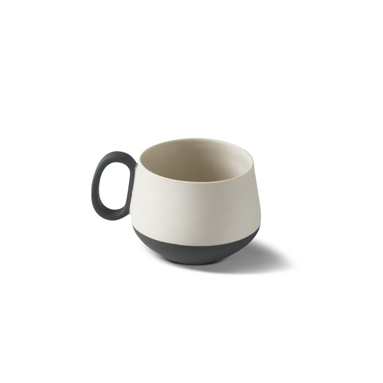 Tasse à Expresso Tube Double Couleur Ivoire & Noir - Black&Ivory