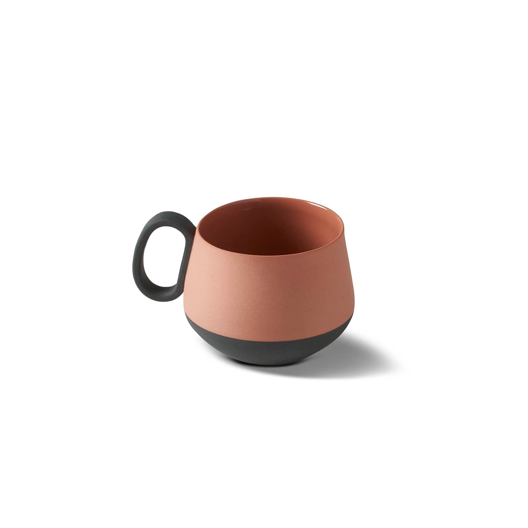 Tasse à Expresso Tube Double Couleur Ivoire & Noir - Black&Coral