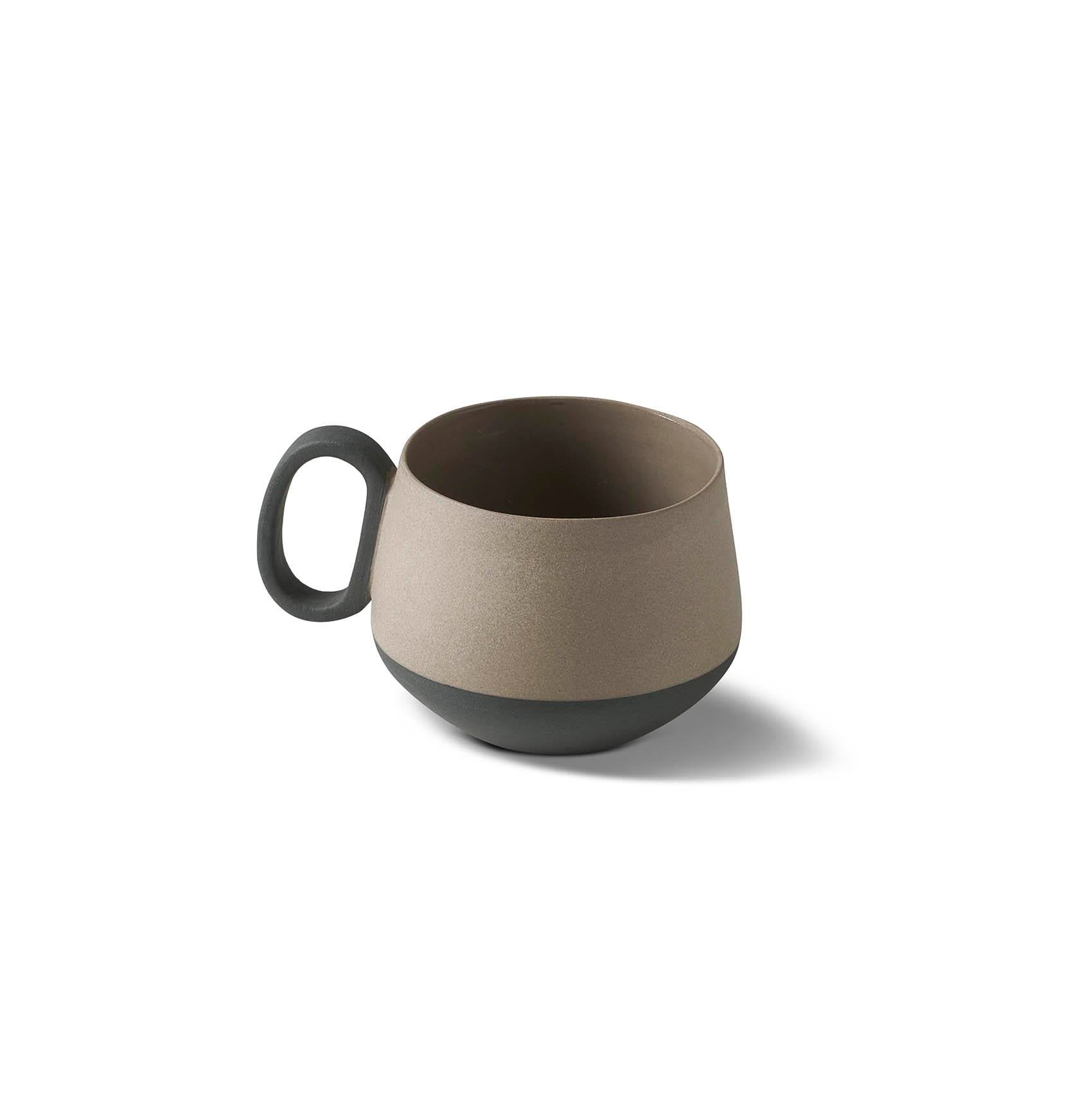 Tasse à Expresso Tube Double Couleur Ivoire & Noir - Black&Rock