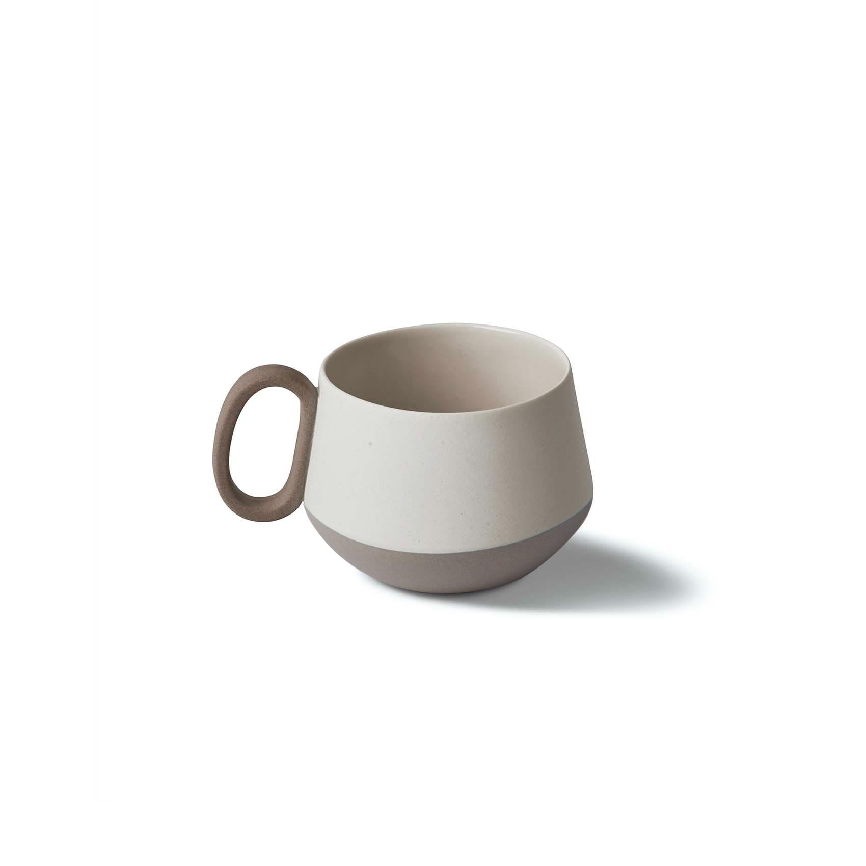 Tasse à Expresso Tube Double Couleur Ivoire & Noir - Rock&Ivory