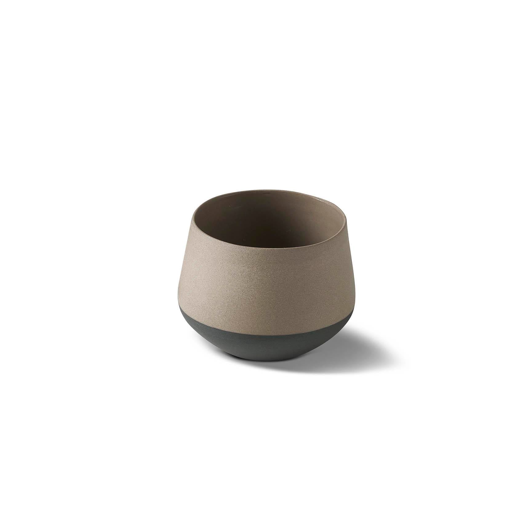 Tube Ivory Handleless Espresso Cup Double Colour - Black&Rock