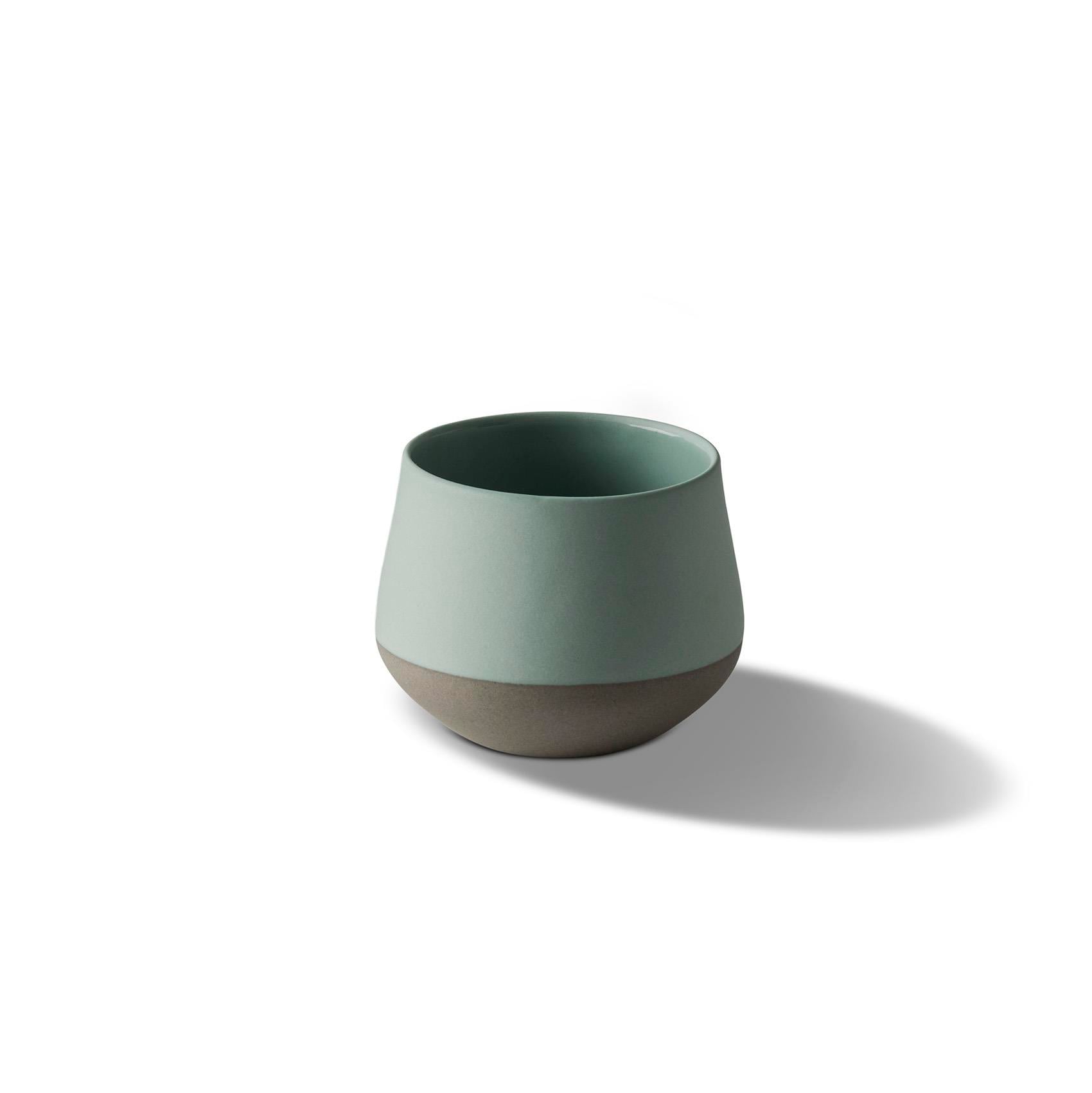 Tube Ivory Handleless Espresso Cup Double Colour - Rock&Nile