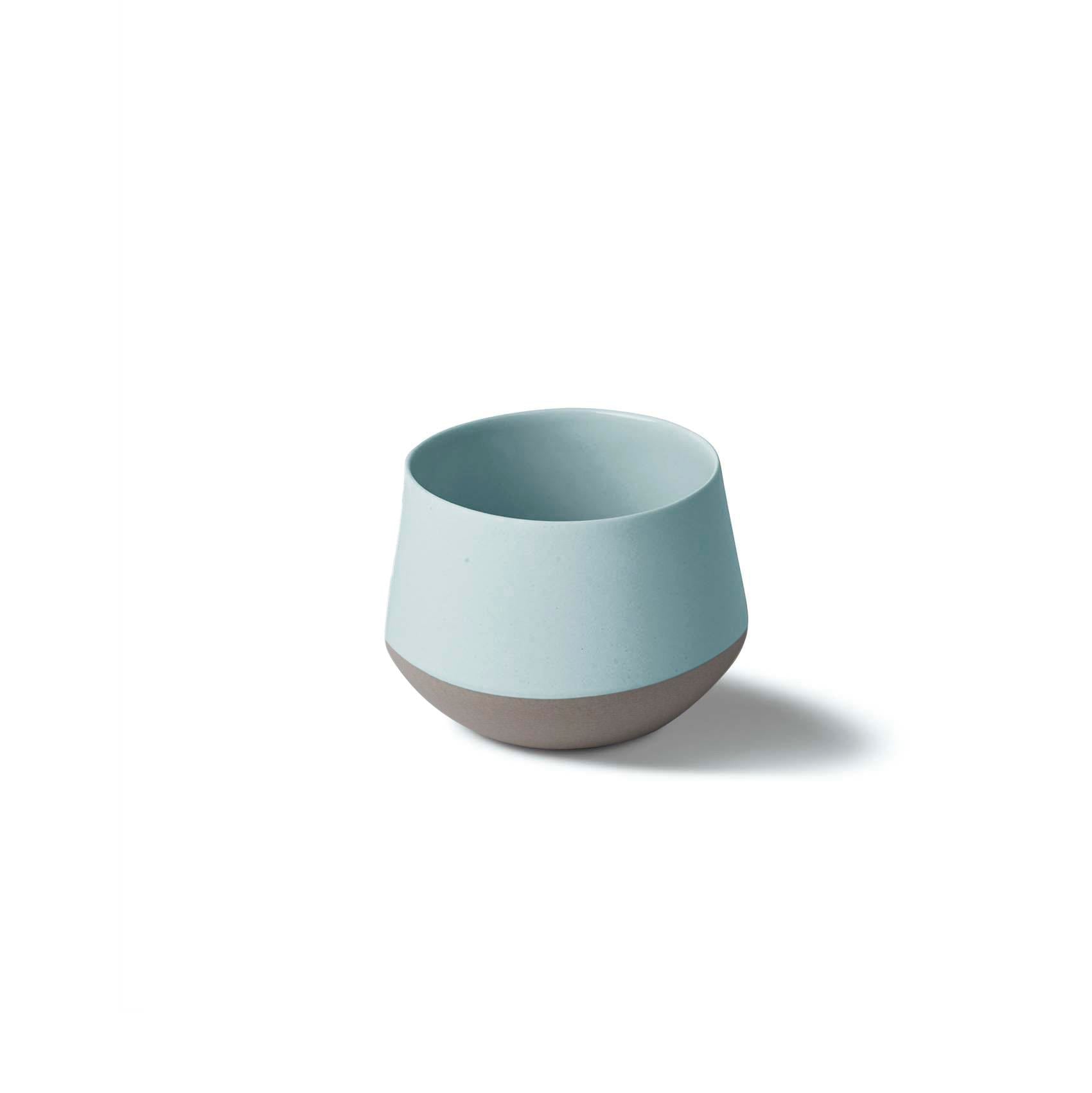 Tube Ivory Handleless Espresso Cup Double Colour - Rock&Aqua
