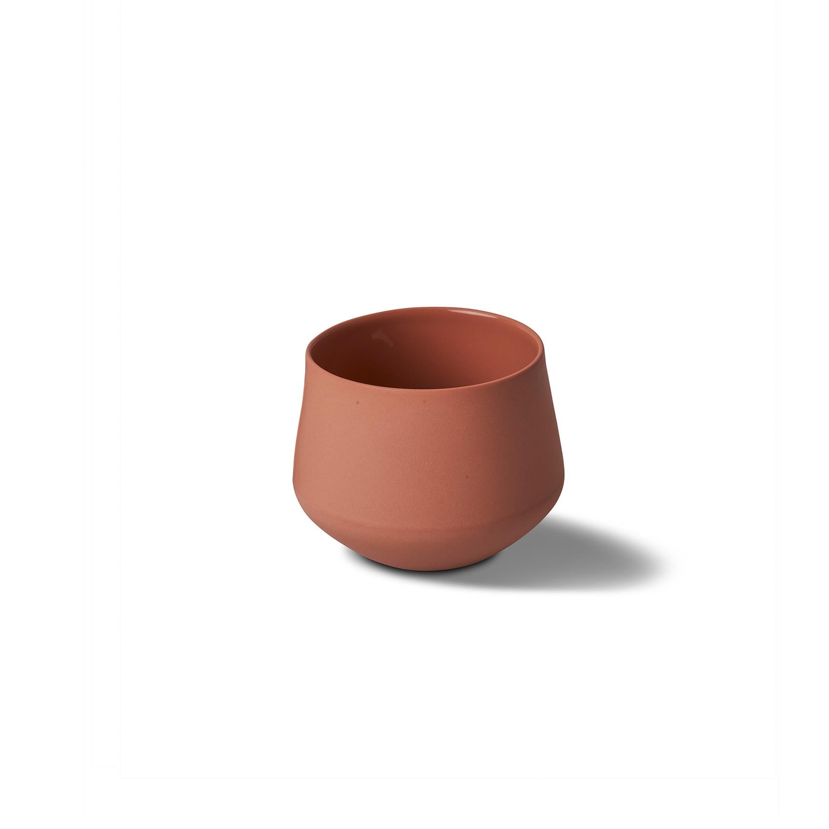 Tube Handleless Espresso Cup Single Colour - CORAL