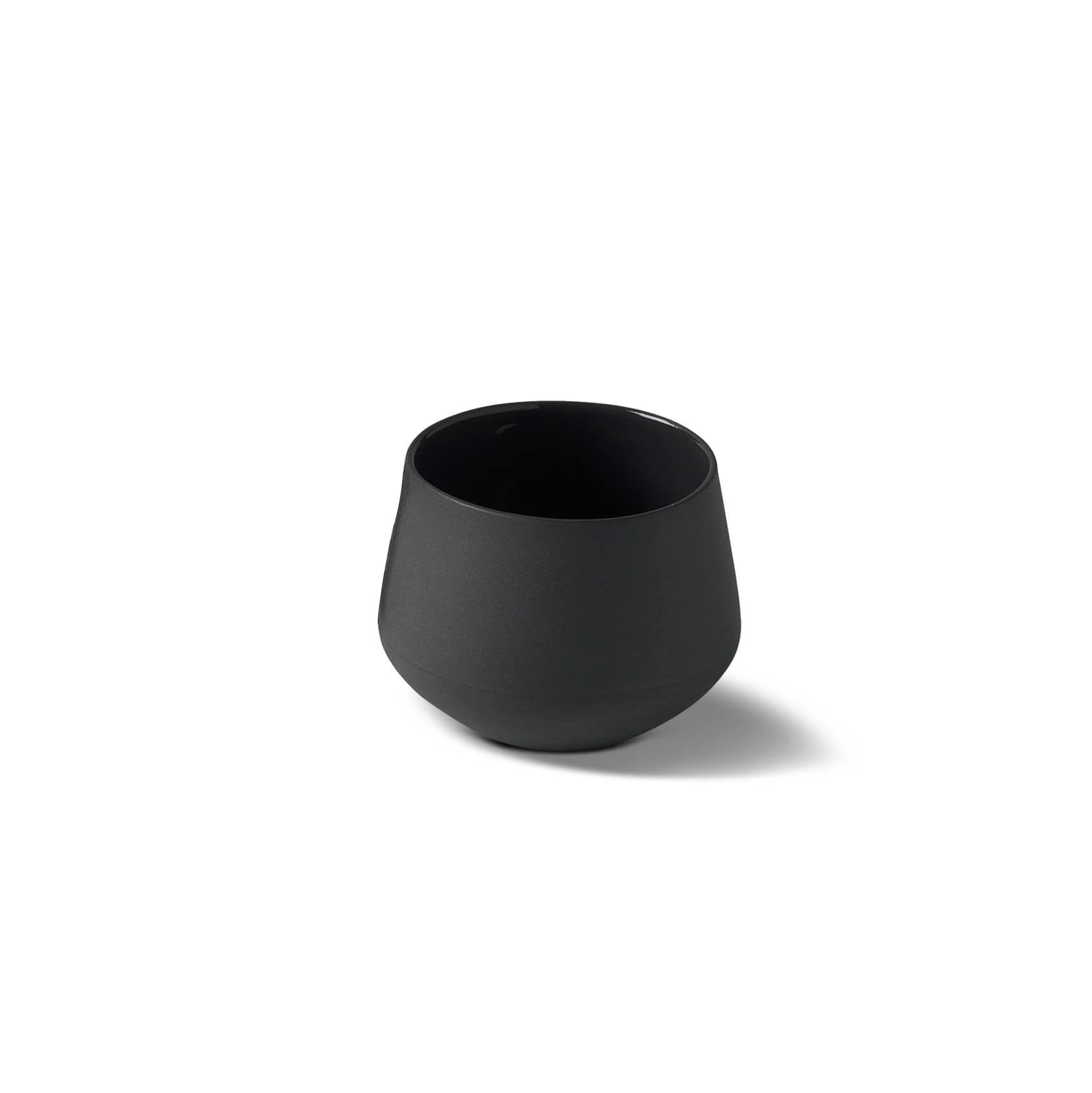 Tube Handleless Espresso Cup Single Colour - BLACK