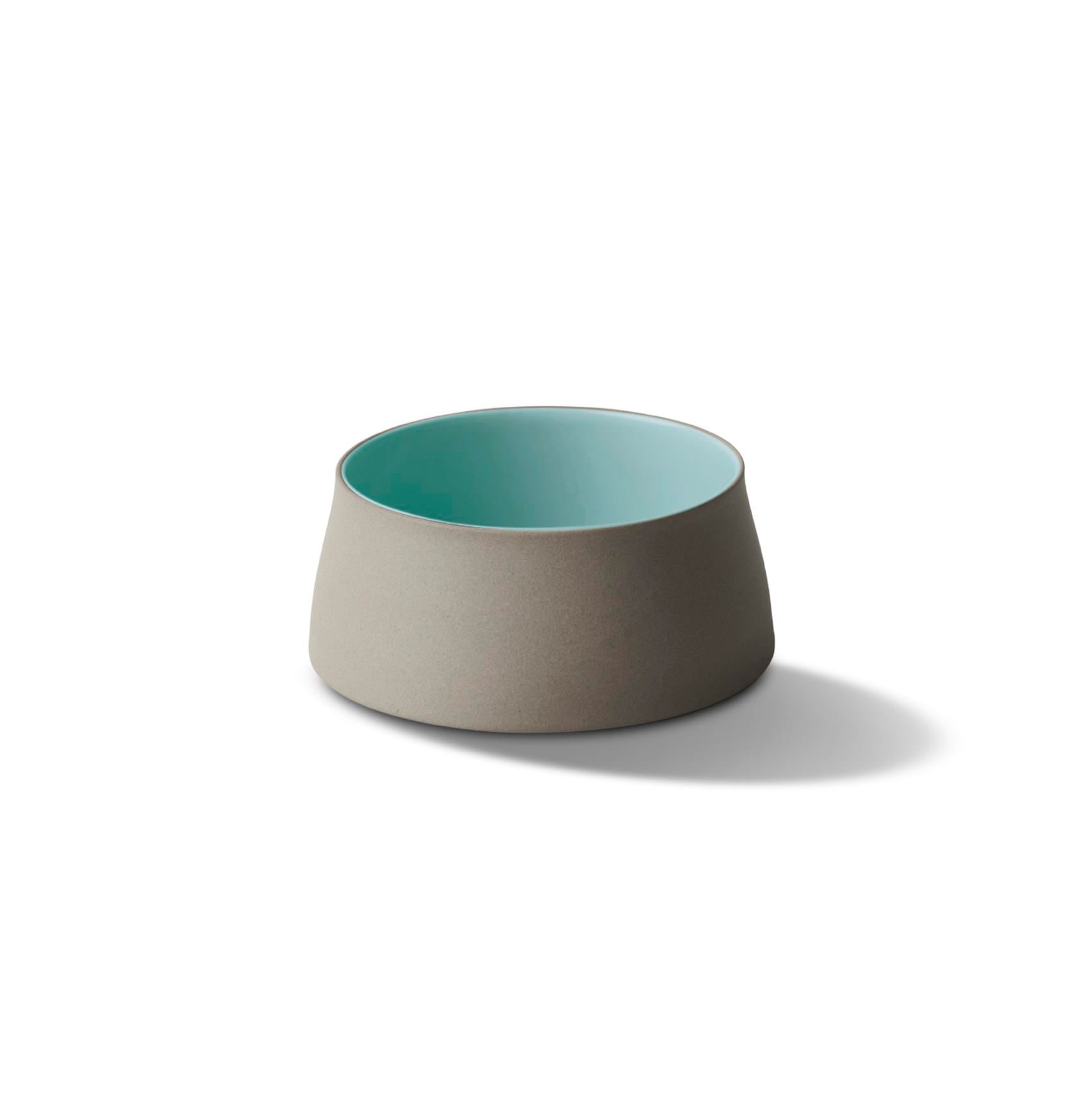 Tube Conic Narrow Large Bowl Double Colour - Rock&Aqua