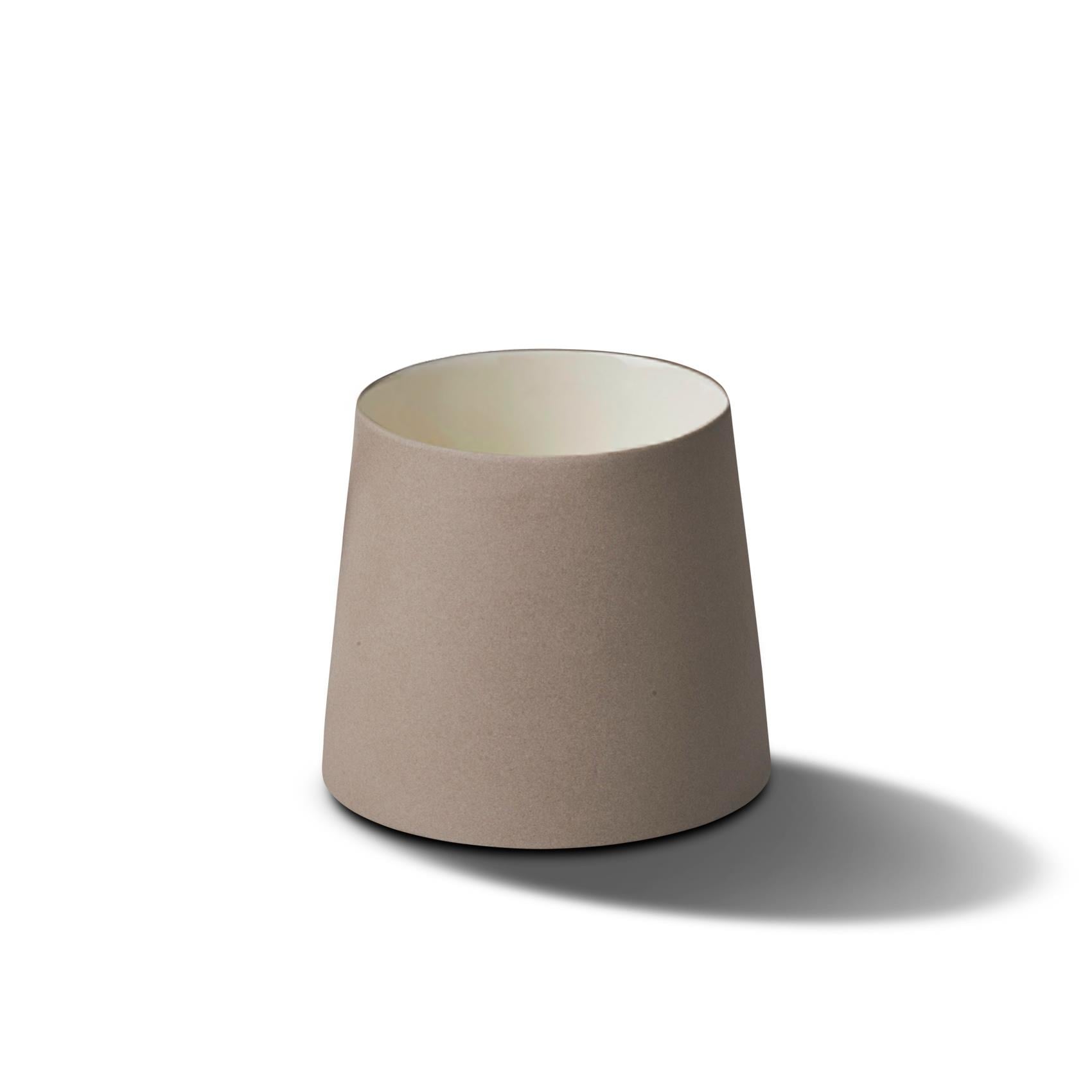 Schmaler Wasserbecher Röhrenkegel Doppel Farbe - Rock&Ivory