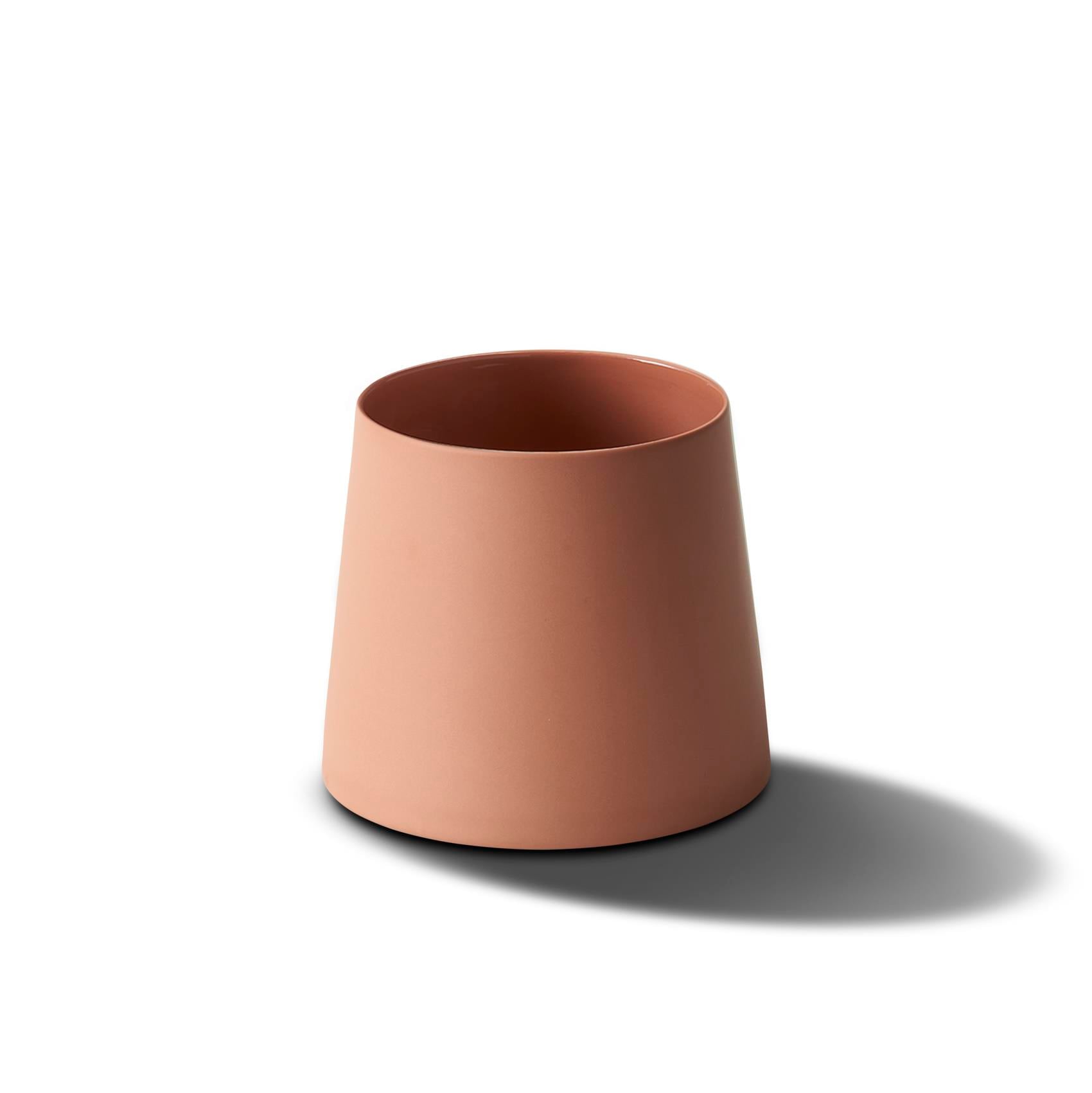 Tube Conic Narrow Water Cup Single Colour Ivory - Coral