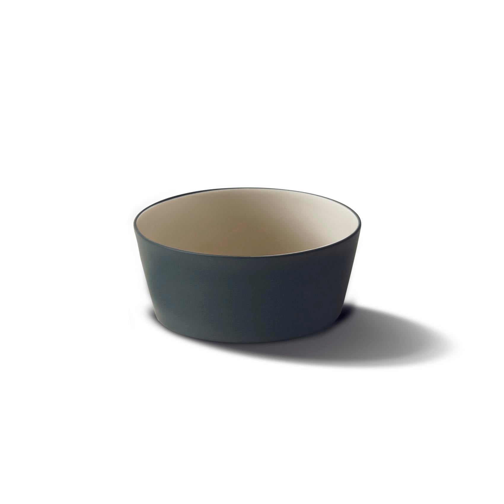 Grand Bol Large Conique Tube Double Couleur - Black&Ivory