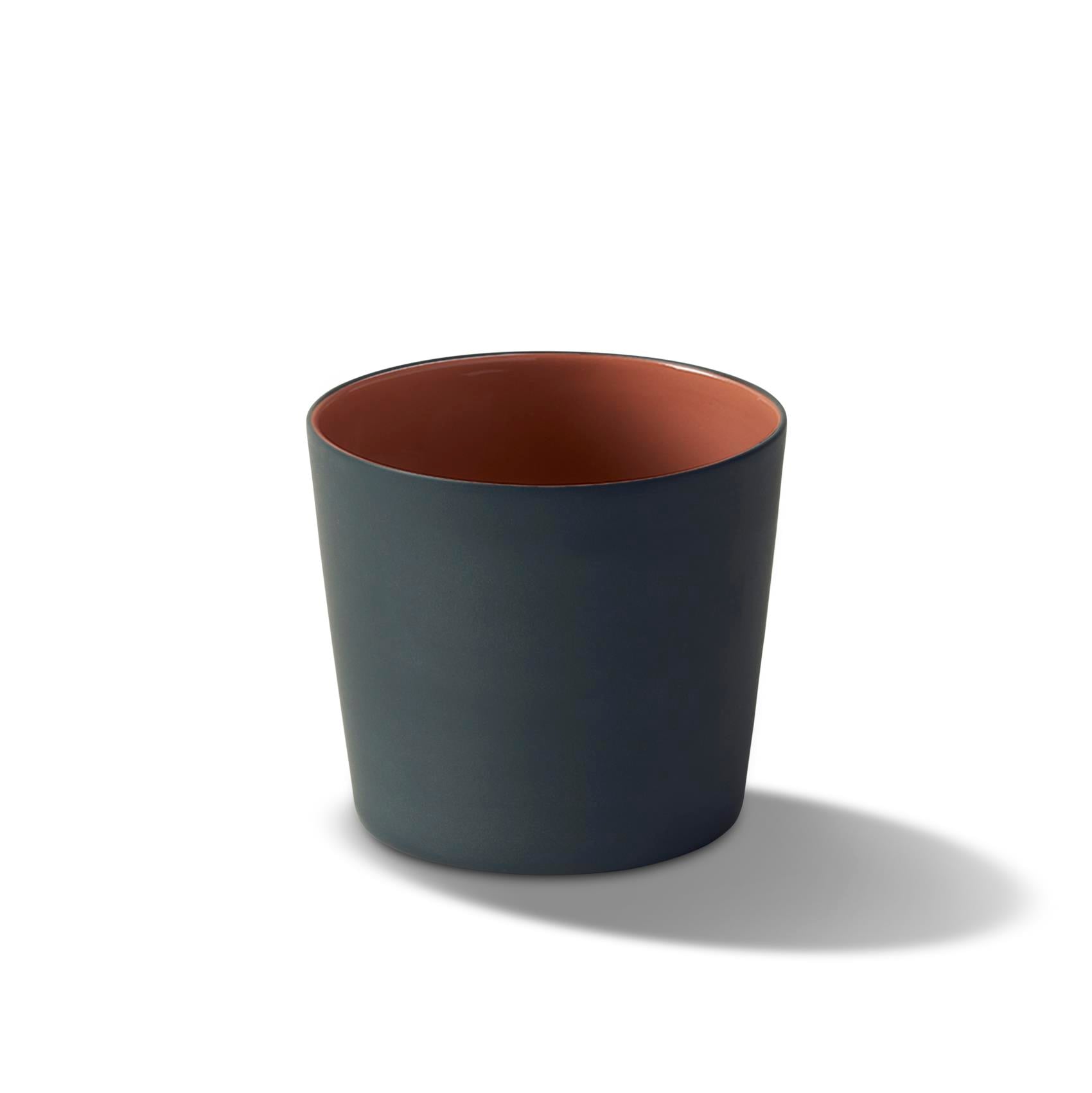 Gobelet Large Conique Tube Double Couleur - Black&Coral