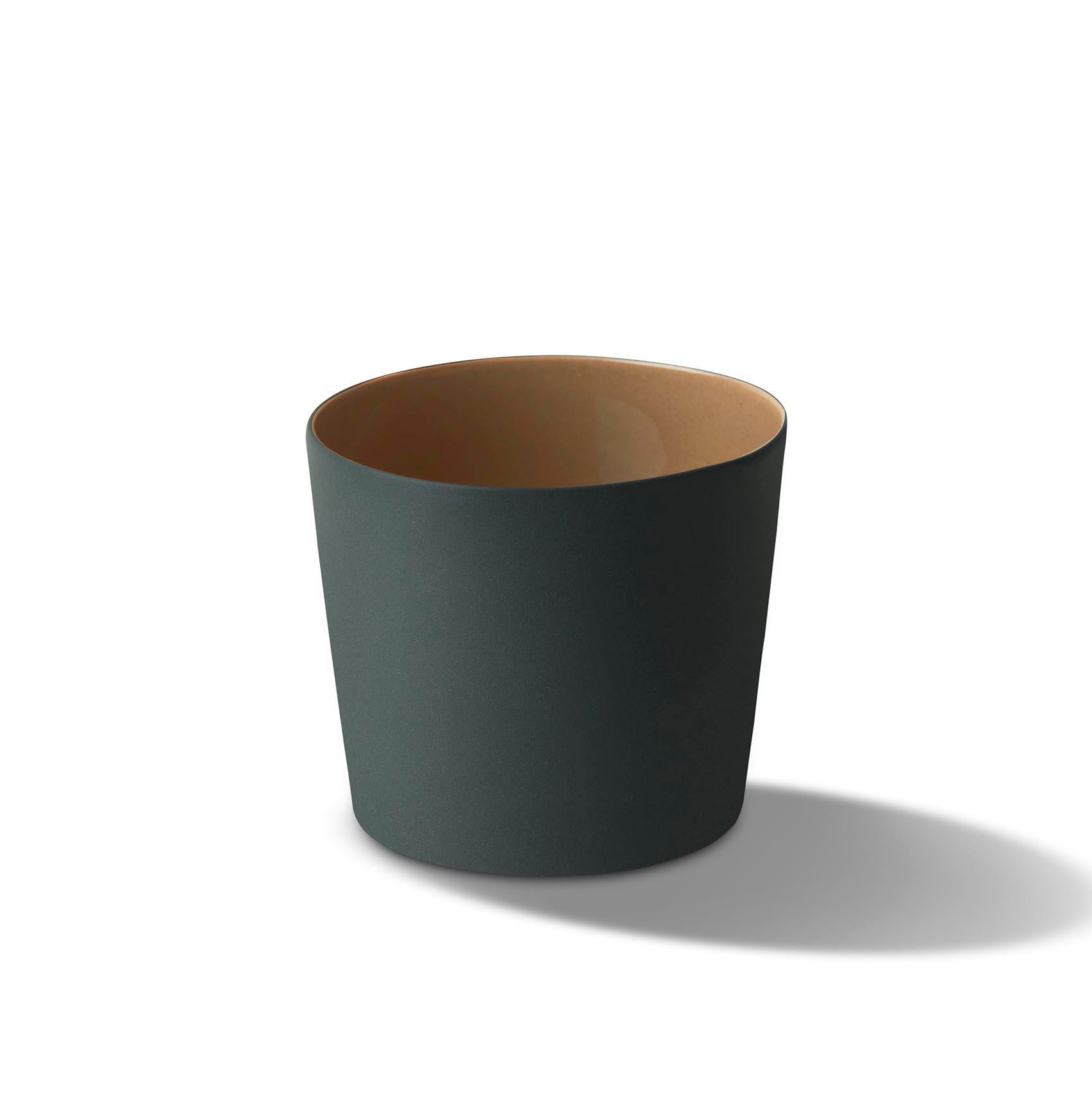 Gobelet Large Conique Tube Double Couleur - Black&Straw