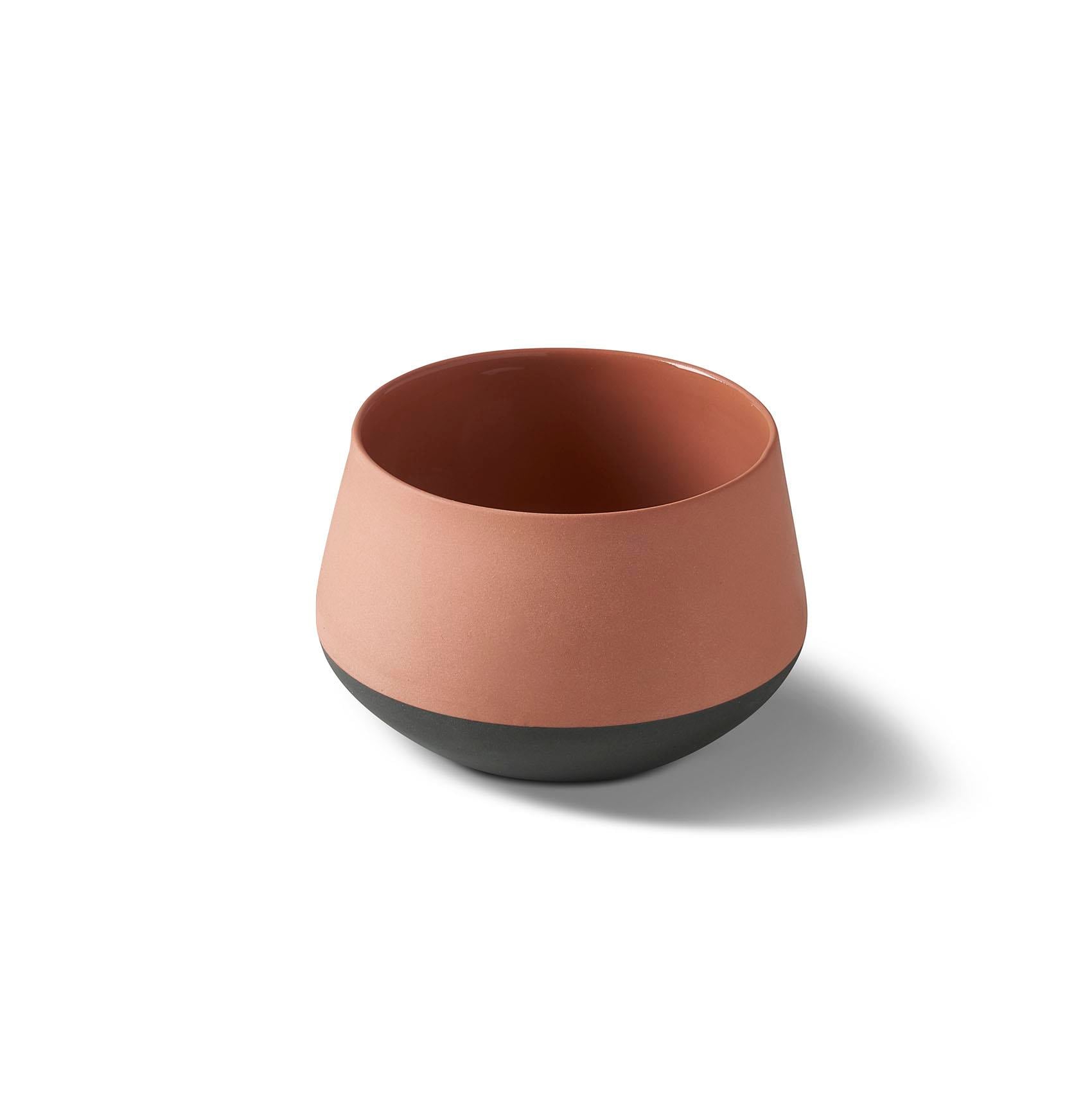 Tube Kleine Waterbeker Dubbele Kleur Ivoor - Black&Coral