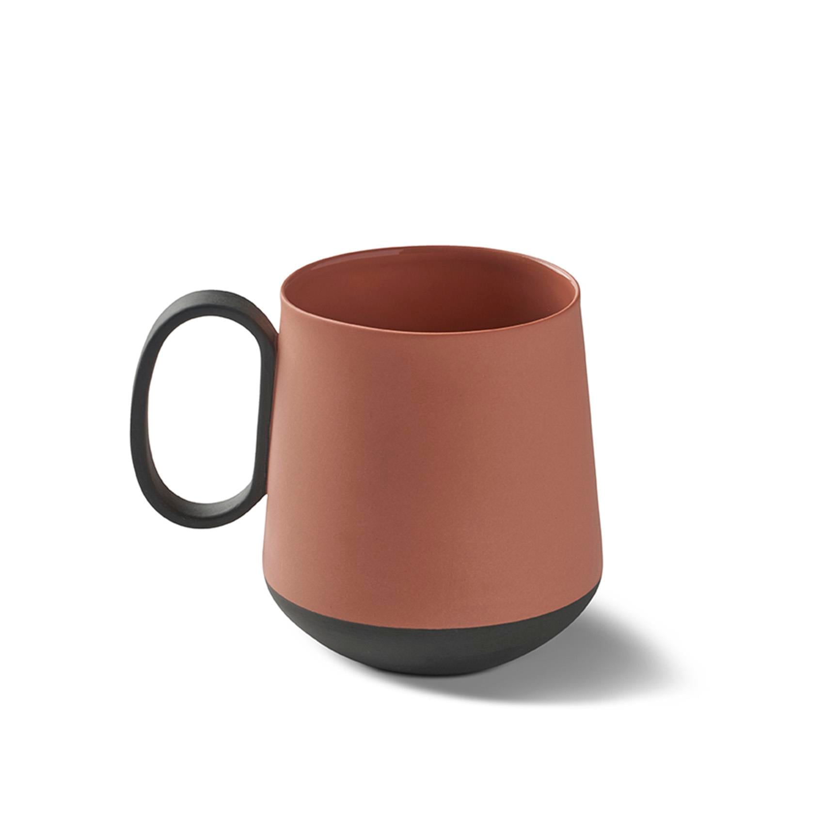 Tube Mug Double Colour - Black&Coral