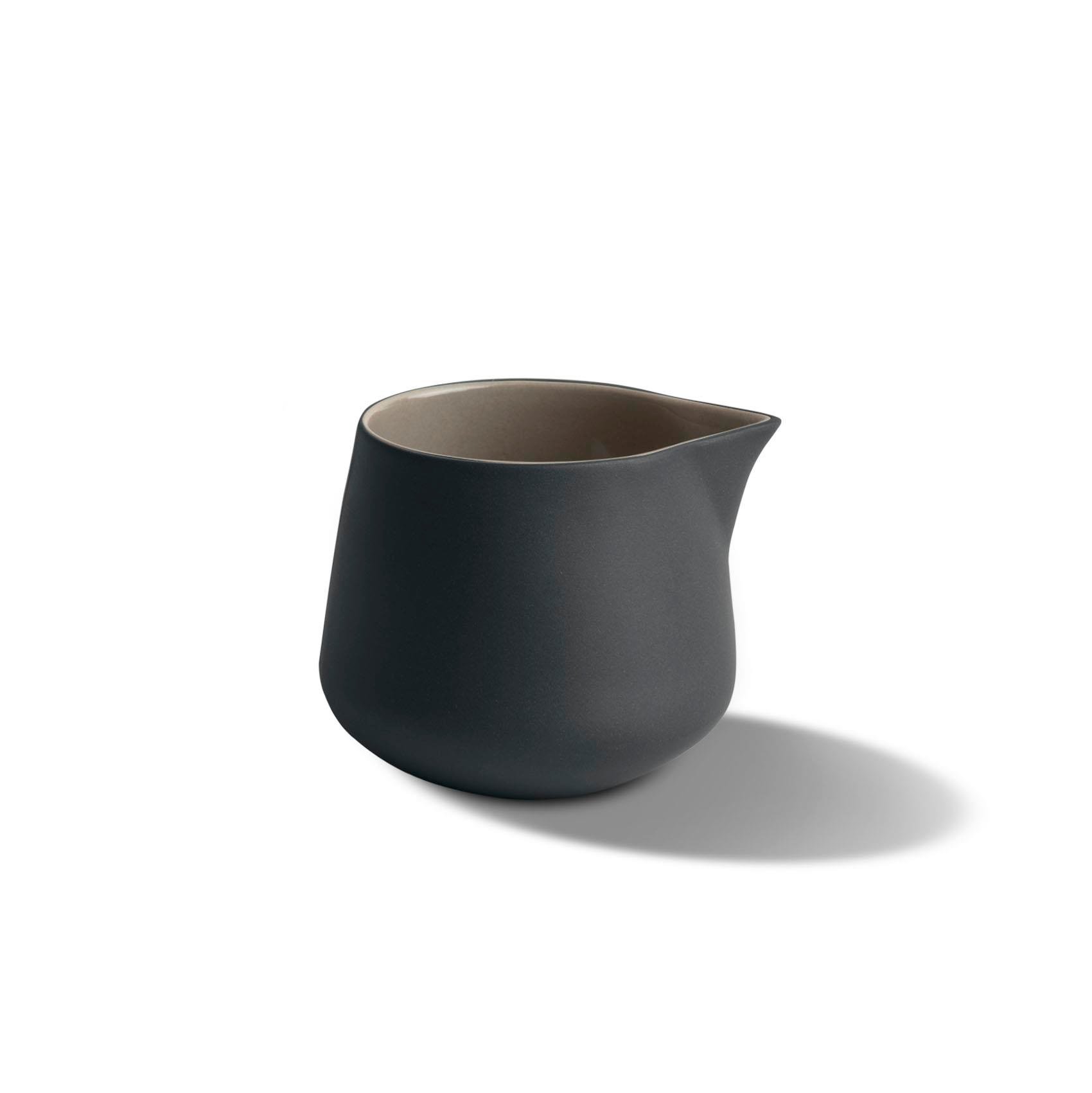 Tube Milchkrug Doppelfarbe - Outer Black&Inner Rock