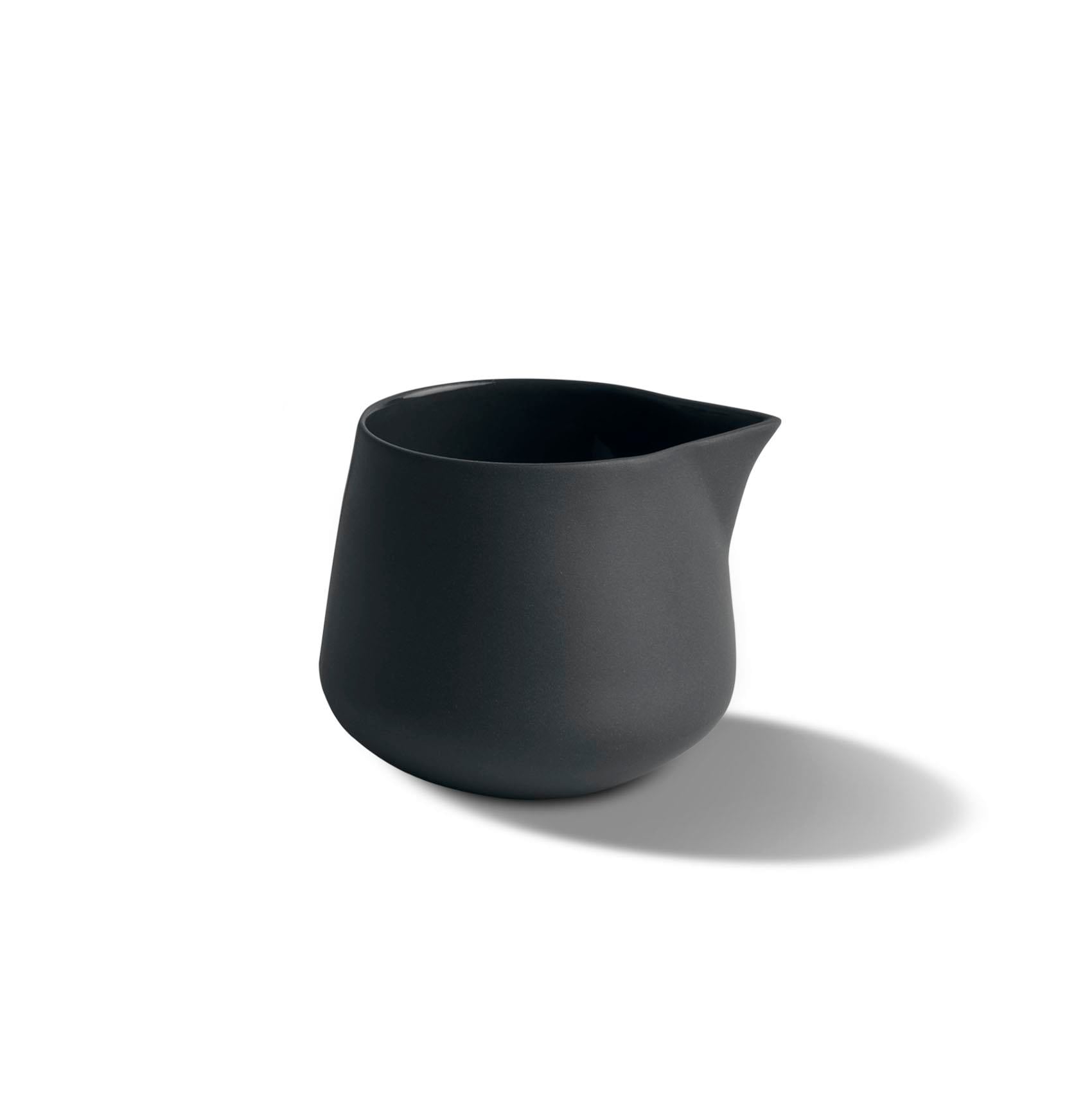 Tube Milk Jug Single Colour Ivory - Black