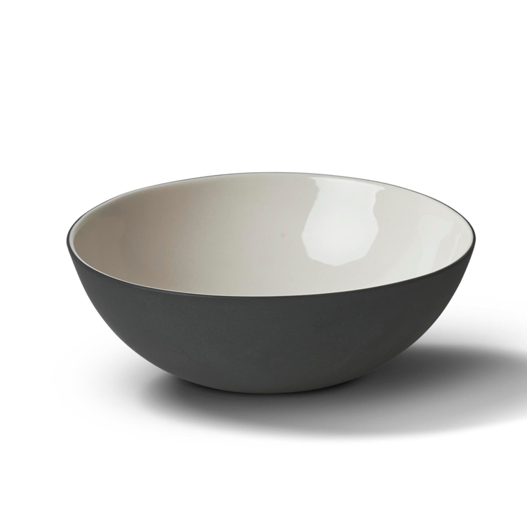 Round Large Bowl Double Colour - Black&Ivory