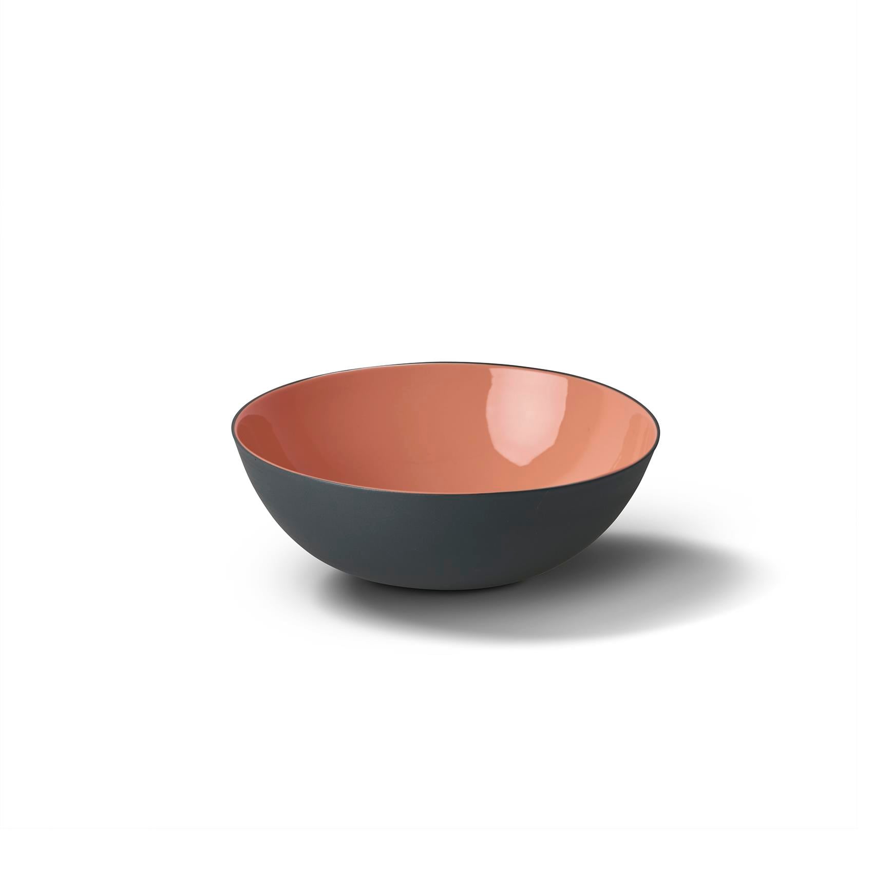 Round Soup Bowl Double Colour - Black&Coral